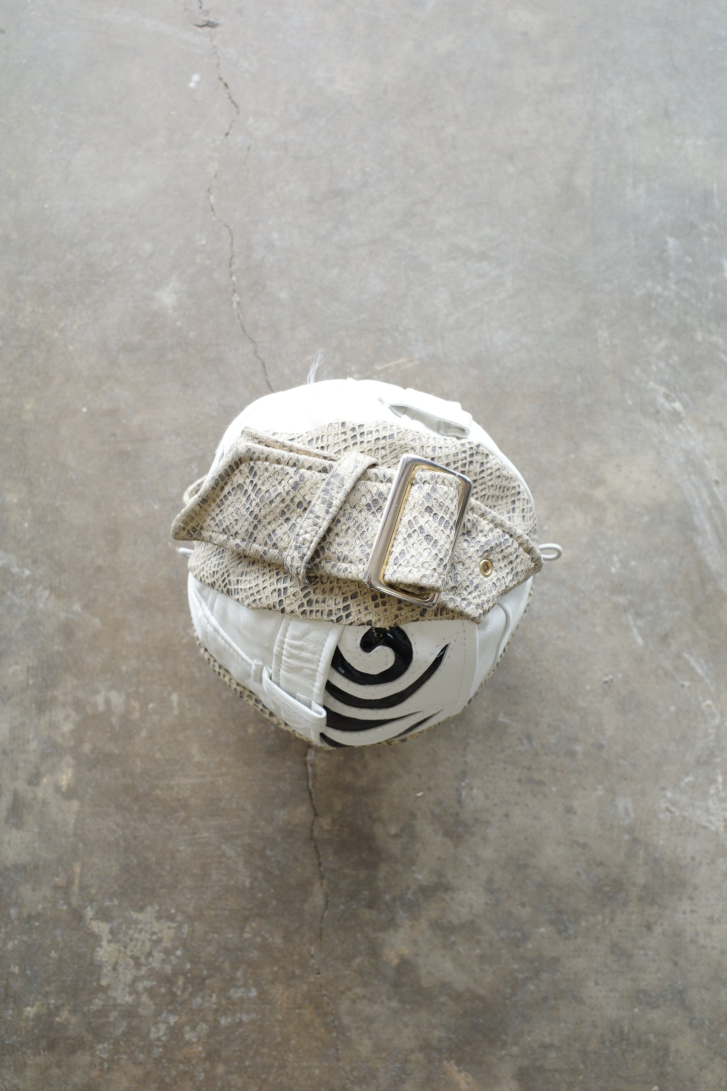 nag nag Ball Bag(S) made from vintage Y2K Leather jackets