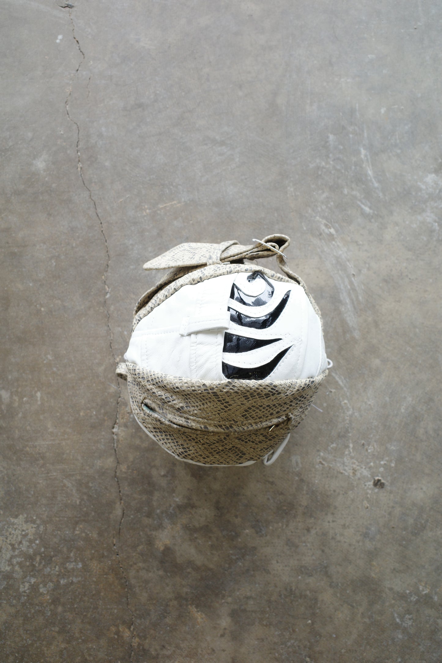 nag nag Ball Bag(S) made from vintage Y2K Leather jackets