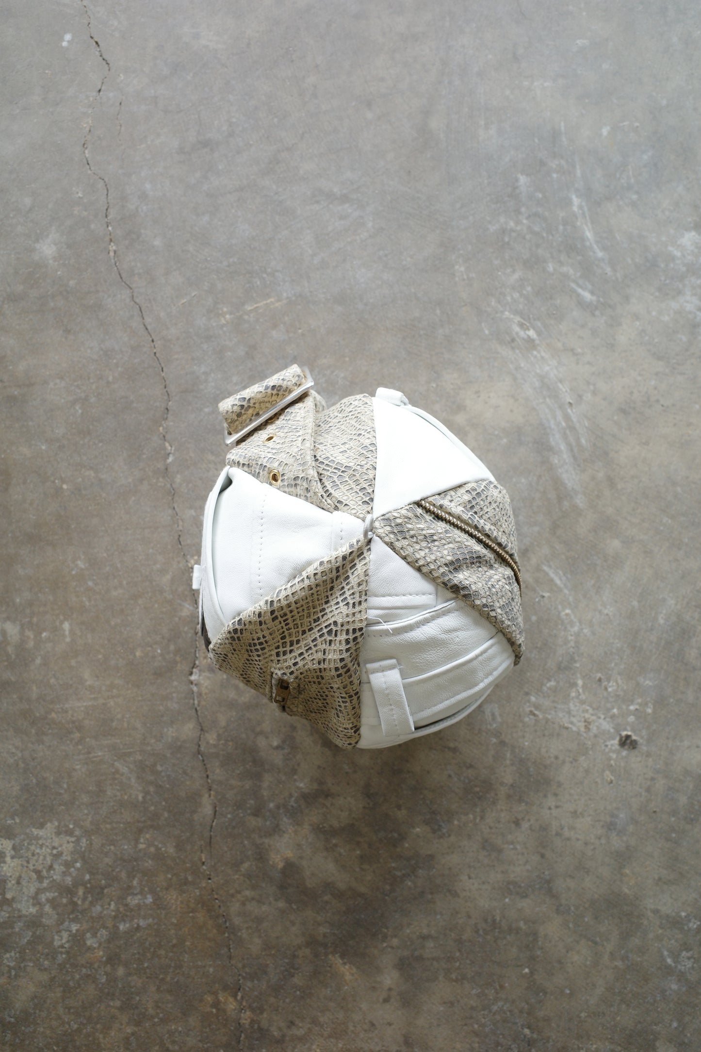 nag nag Ball Bag(S) made from vintage Y2K Leather jackets