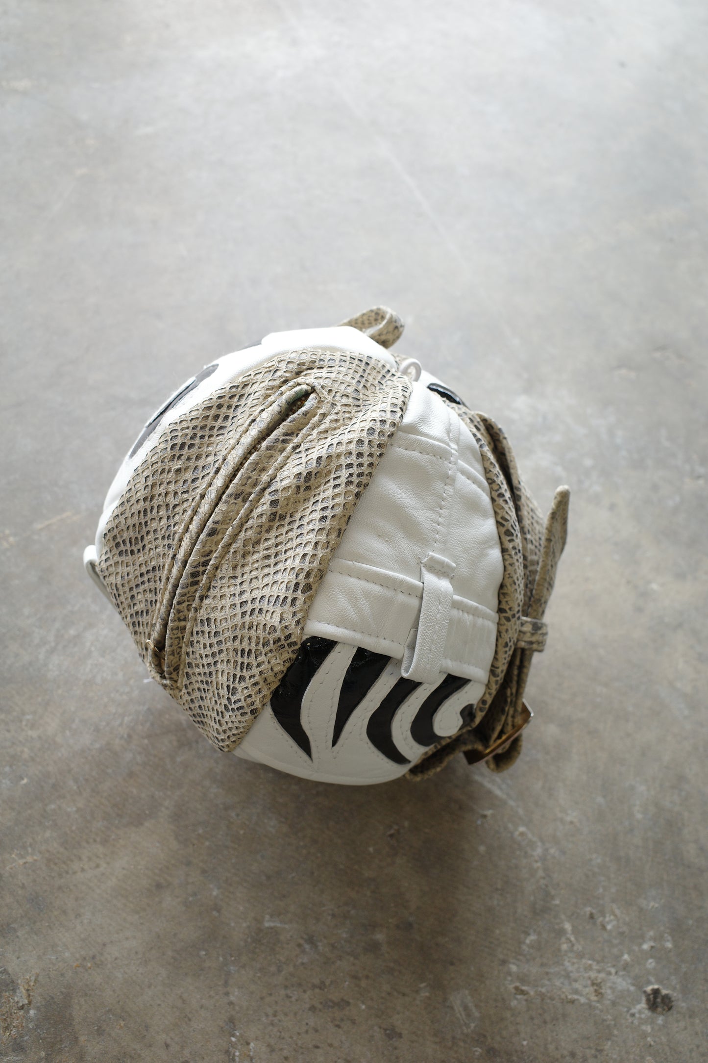 nag nag Ball Bag(S) made from vintage Y2K Leather jackets
