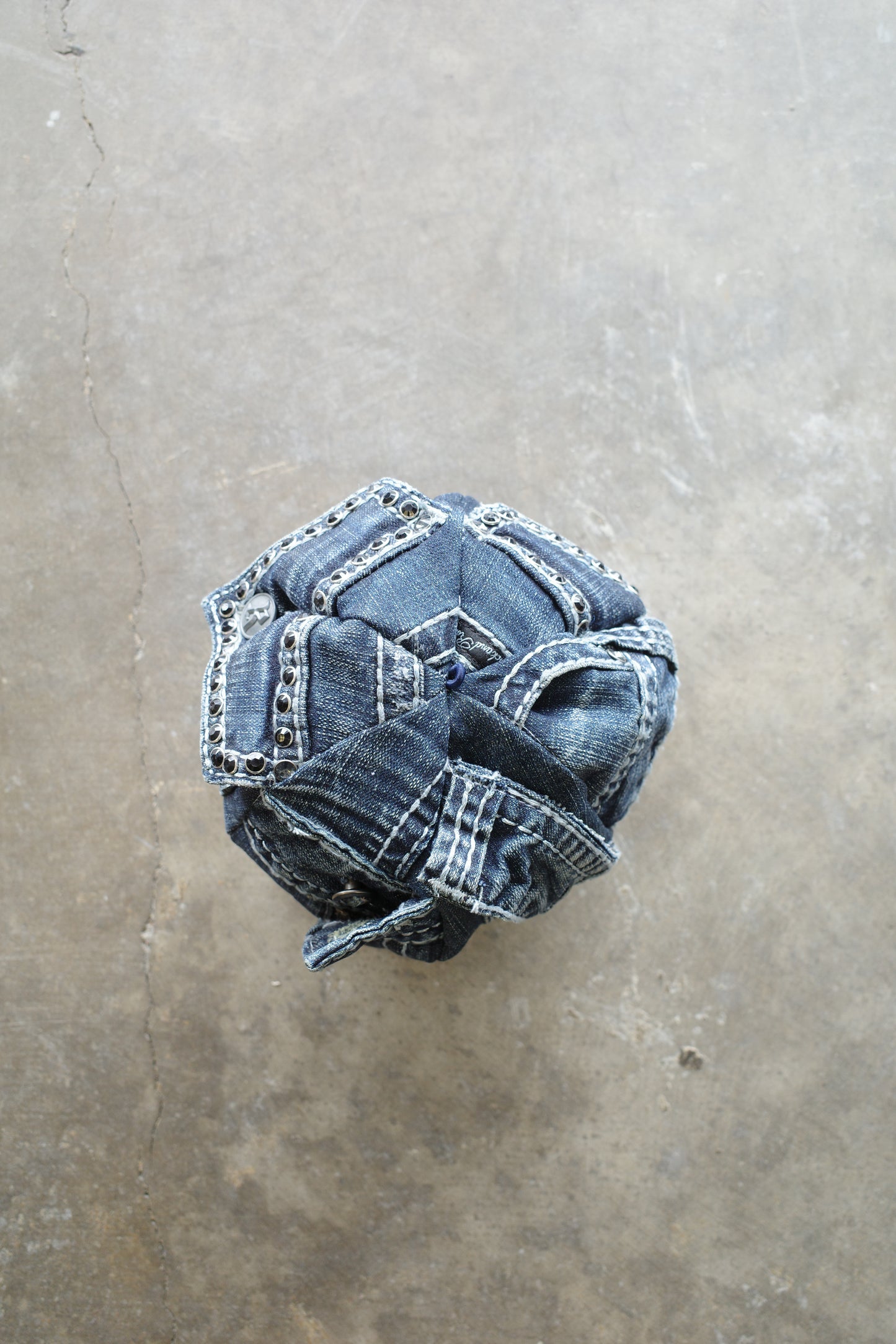 nag nag Ball Bag(S) made from vintage Y2K jeans