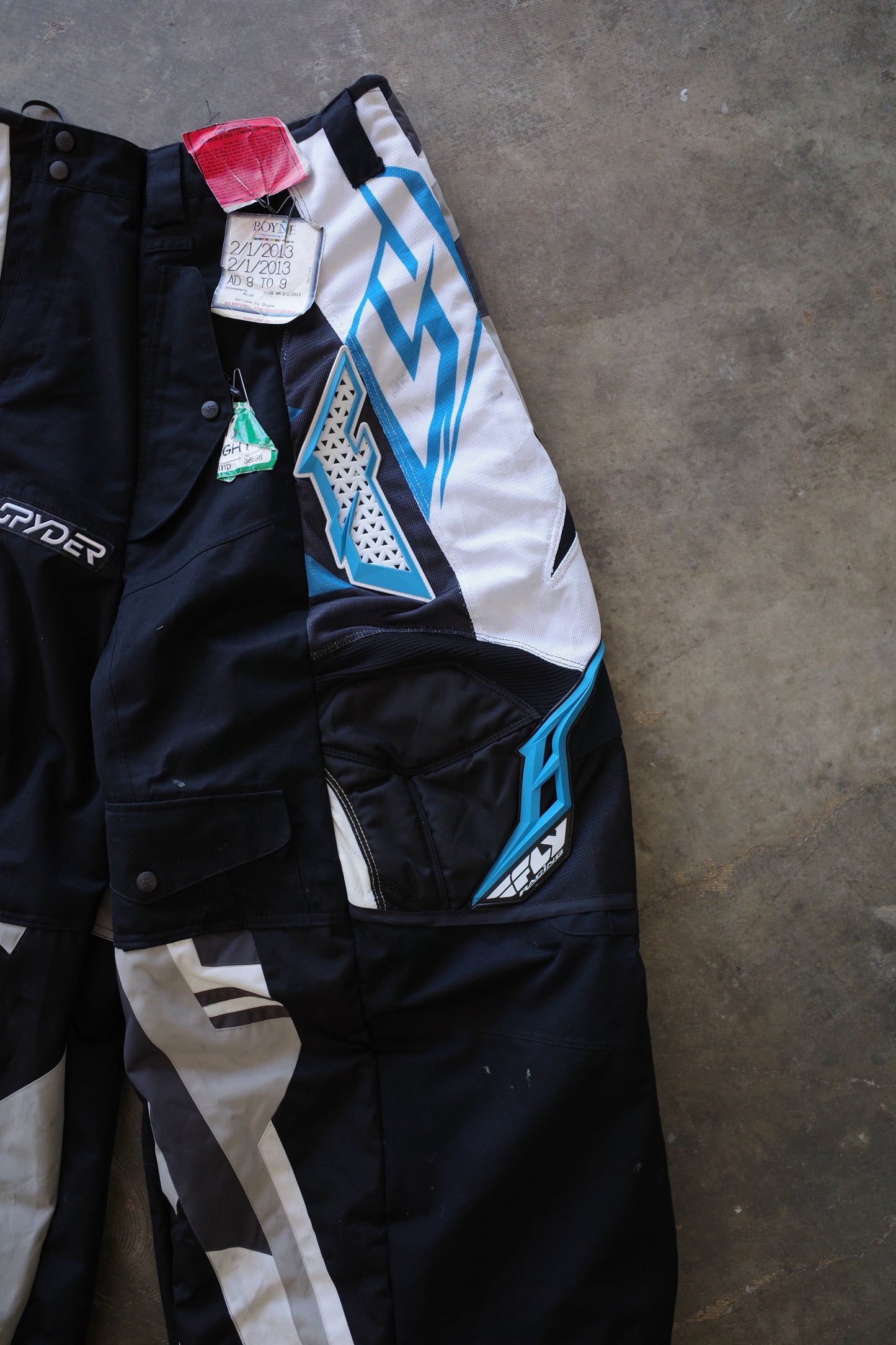 Wide Legged nag nag Pants(L)/made with vintage FLY racing pants&vintage SPYDER ski pants