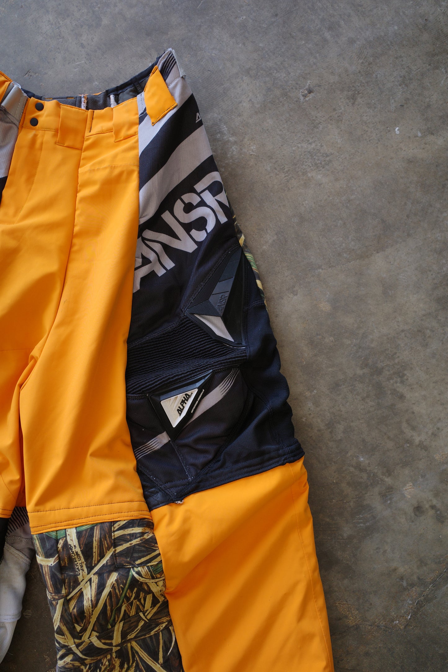 Wide LeopWide Legged nag nag Pants(L)/made with vintage ASNR racing pants