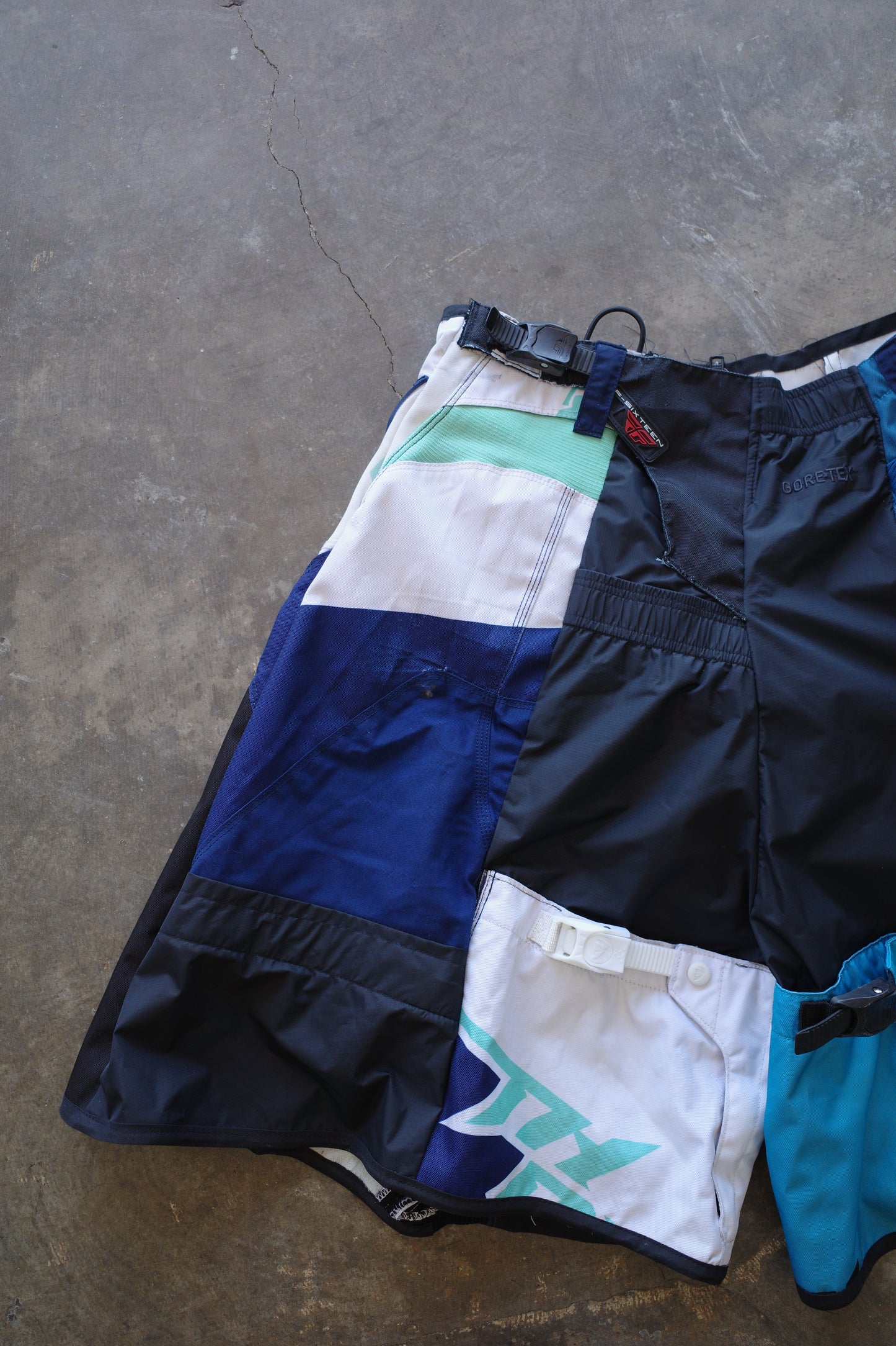 nag nag Baggy Shorts (34)/made with vintage FLY&THOR racing pants&GORE-TEX ski pants