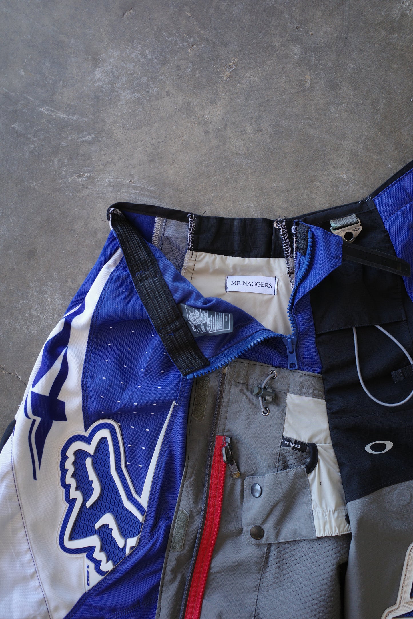 nag nag Baggy Shorts (34)/made with vintage FOX racing pants&OAKLEY tactical Jacket
