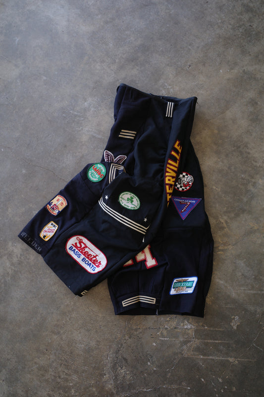 Wide Legged nag nag Pants(L) / made with vintage US.NAVY ISSUES wool fabric & vintage patches