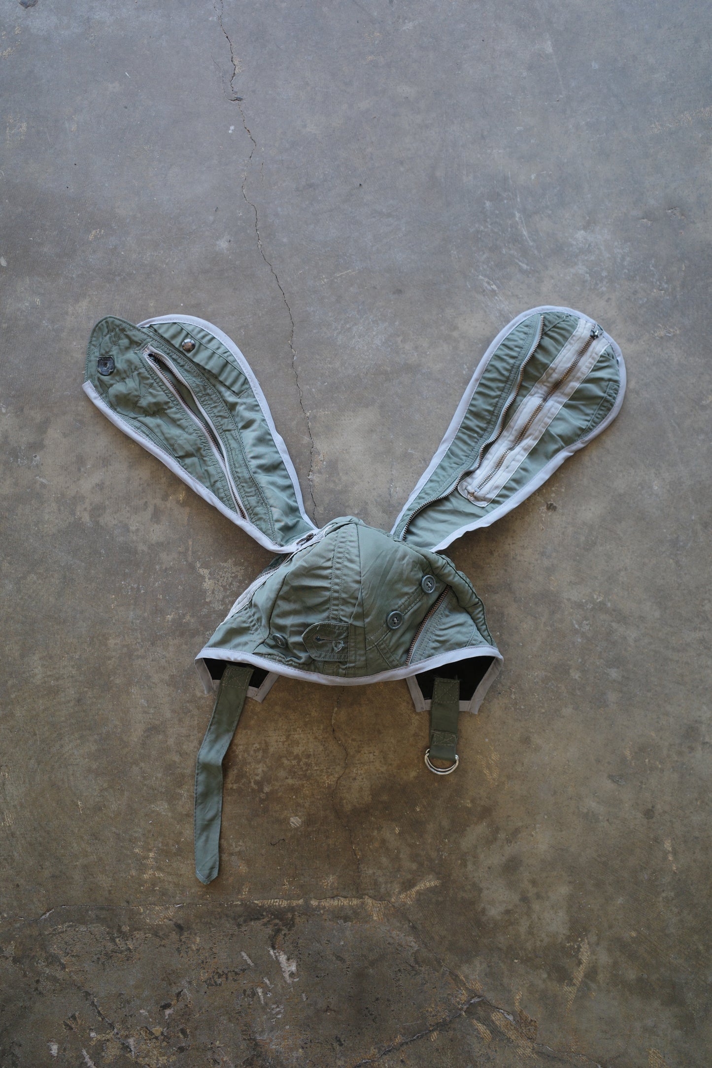 nag nag Bunny Ear Hat made with vintage US.AIR FORCE issue Flight suit 2