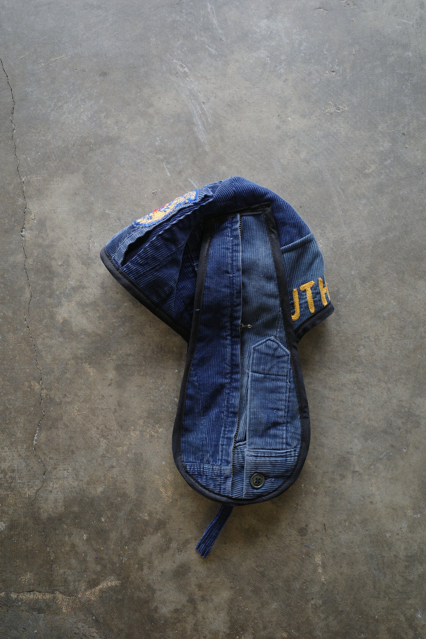 nag nag Bunny Ear Hat made with vintage FFA jacket and patches