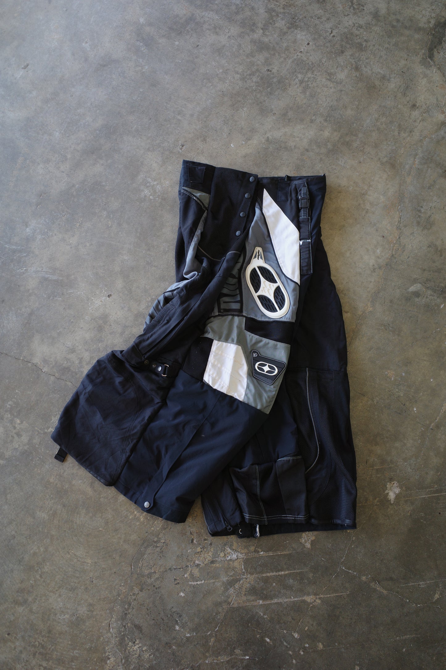Wide Legged nag nag Pants(L)/made with vintage NOFEAR racing pants&vintage  ski pants