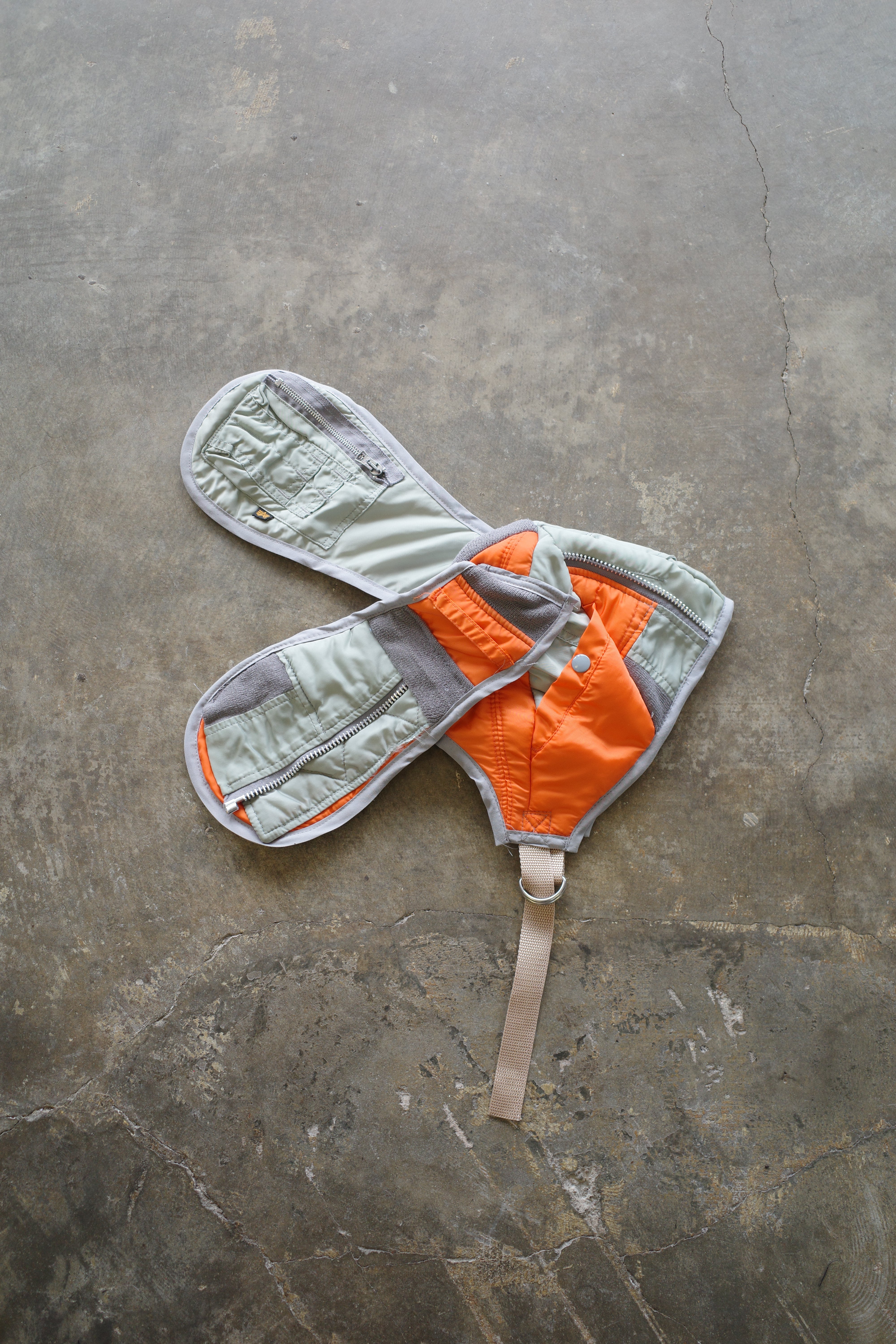 nag nag Bunny Ear Hat made with vintage Alpha Industries MA-1 bomber j ...