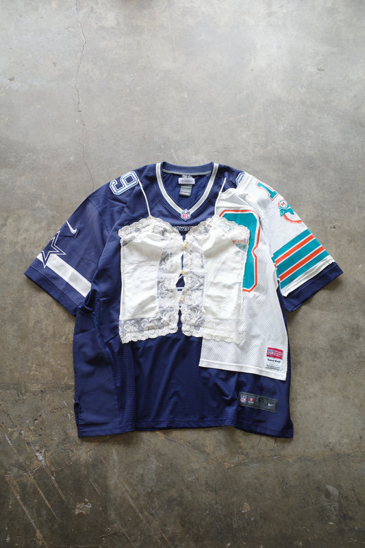 nag nag C&A top w pro sport jersey shirt/made from NFL Dallas CowBoys and Miami Dolphins shirt