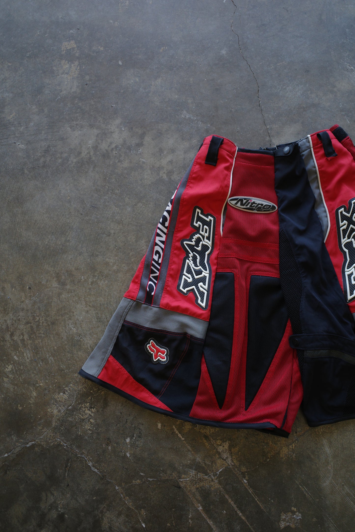 nag nag Baggy Shorts (32)/made from vintage FOX motorcycle racing pants