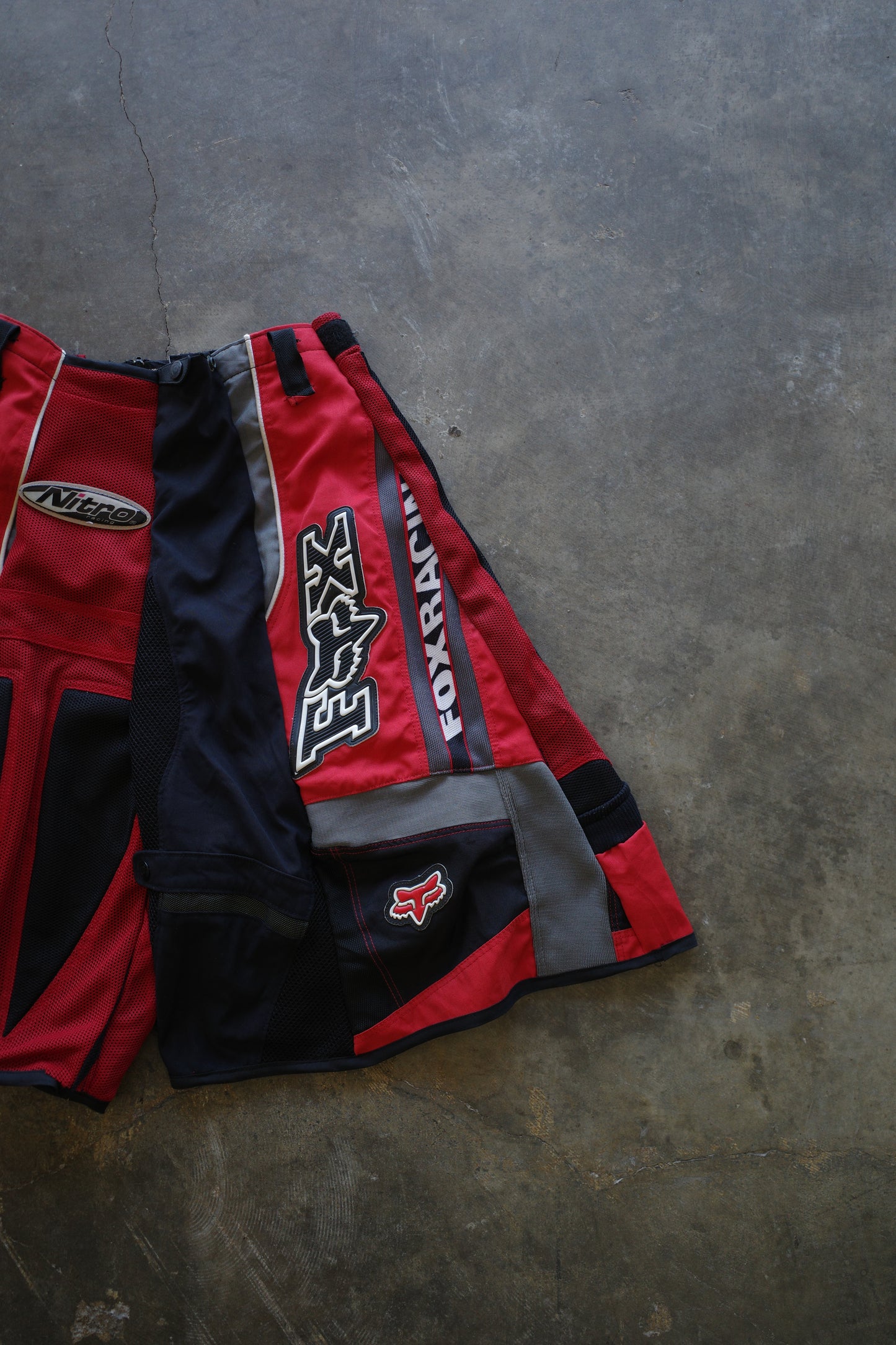 nag nag Baggy Shorts (32)/made from vintage FOX motorcycle racing pants