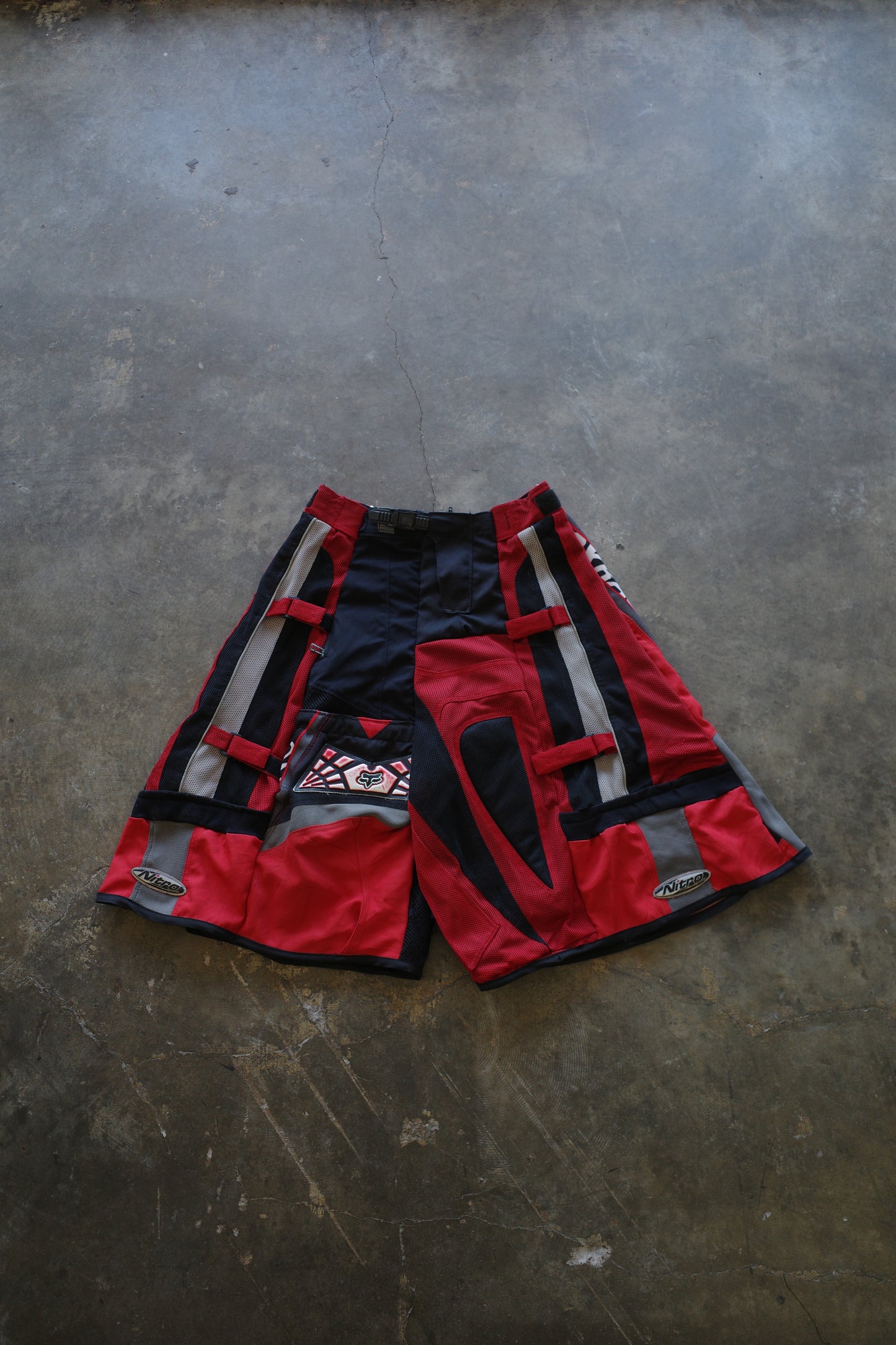 nag nag Baggy Shorts (32)/made from vintage FOX motorcycle racing pants
