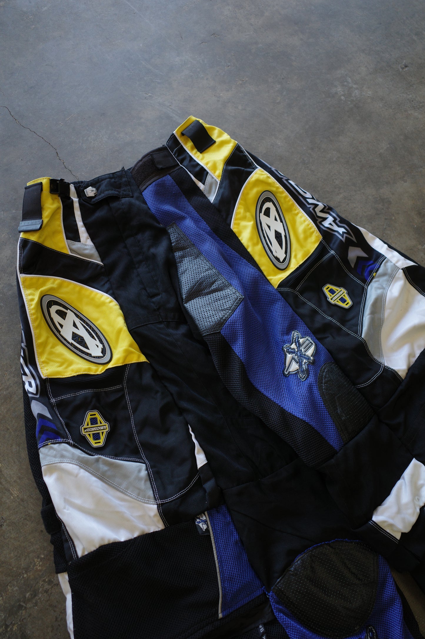 Wide Legged nag nag Pants(L)/made with vintage ANSWER racing pants