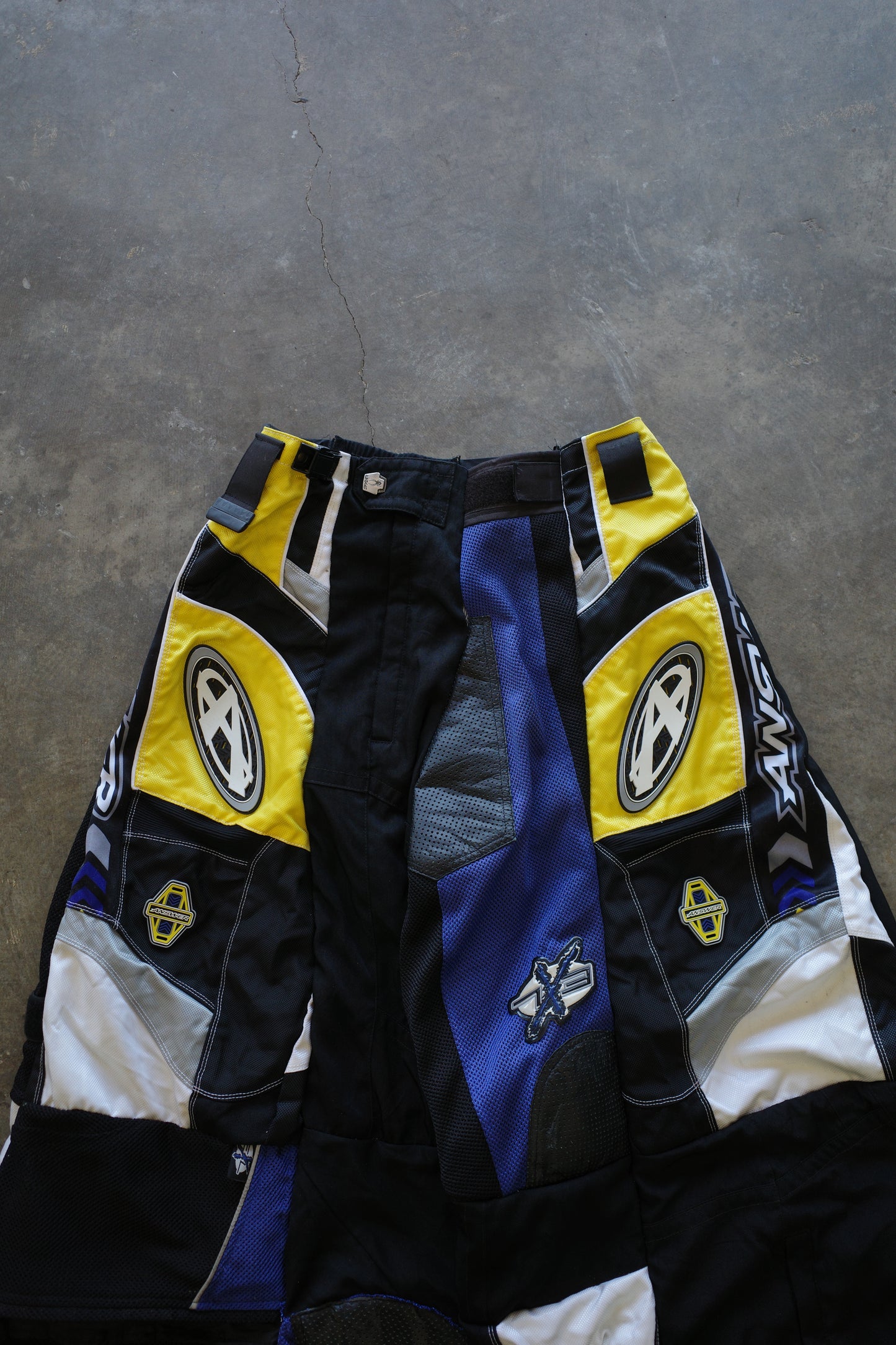 Wide Legged nag nag Pants(L)/made with vintage ANSWER racing pants