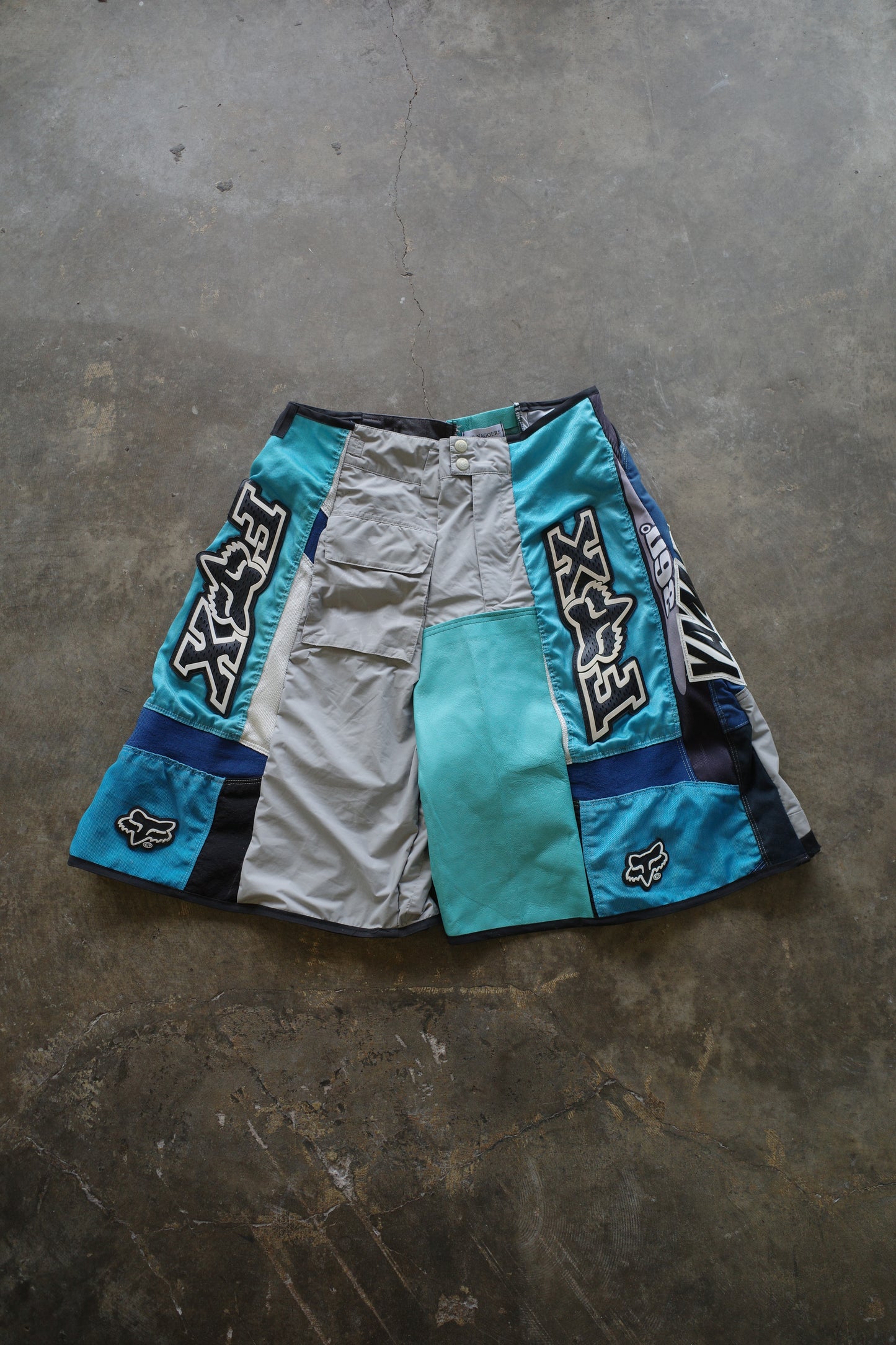 nag nag Baggy Shorts (34)/made from vintage FOX motorcycle racing pants