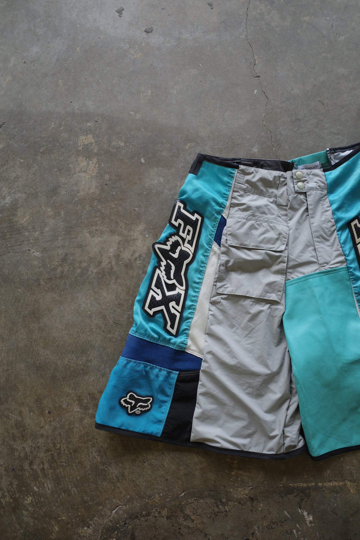 nag nag Baggy Shorts (34)/made from vintage FOX motorcycle racing pants