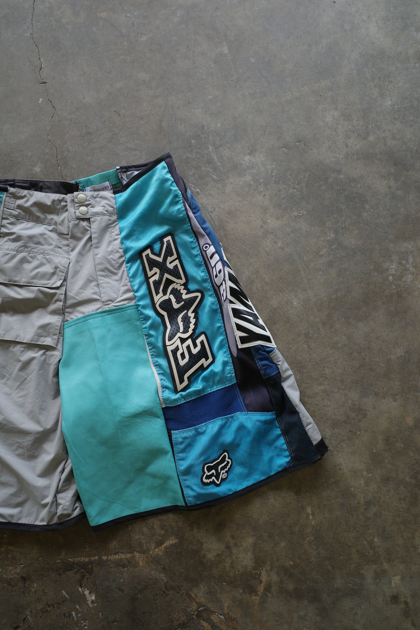 nag nag Baggy Shorts (34)/made from vintage FOX motorcycle racing pants