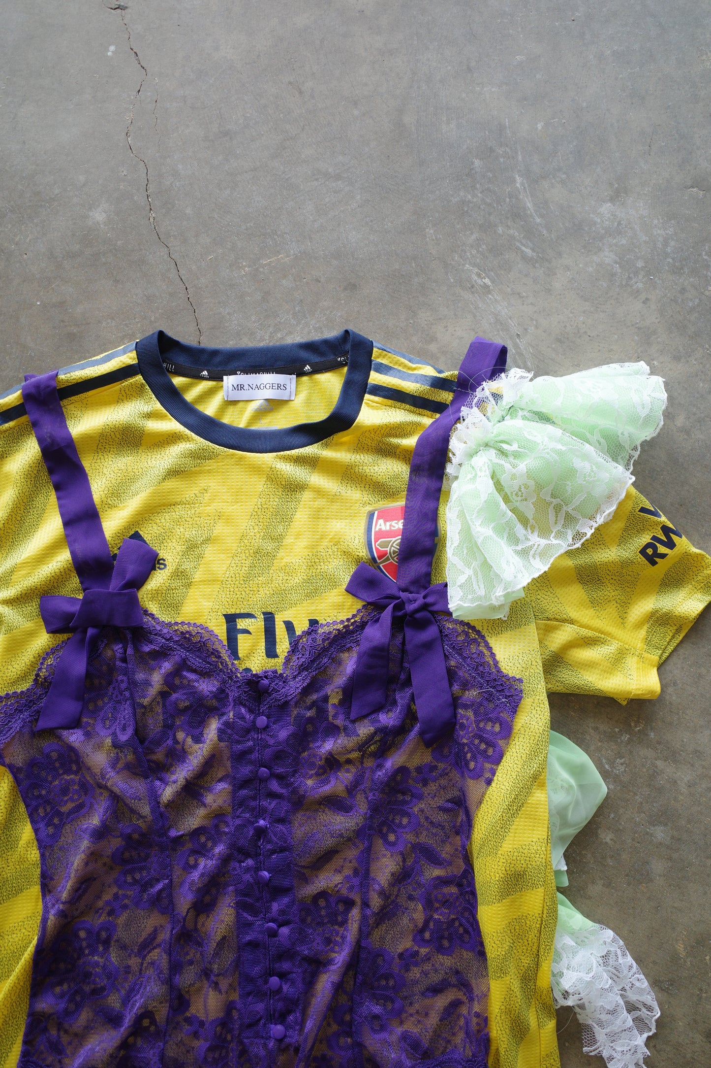 nag nag C&A top (M)made with soccer gaming jerseys