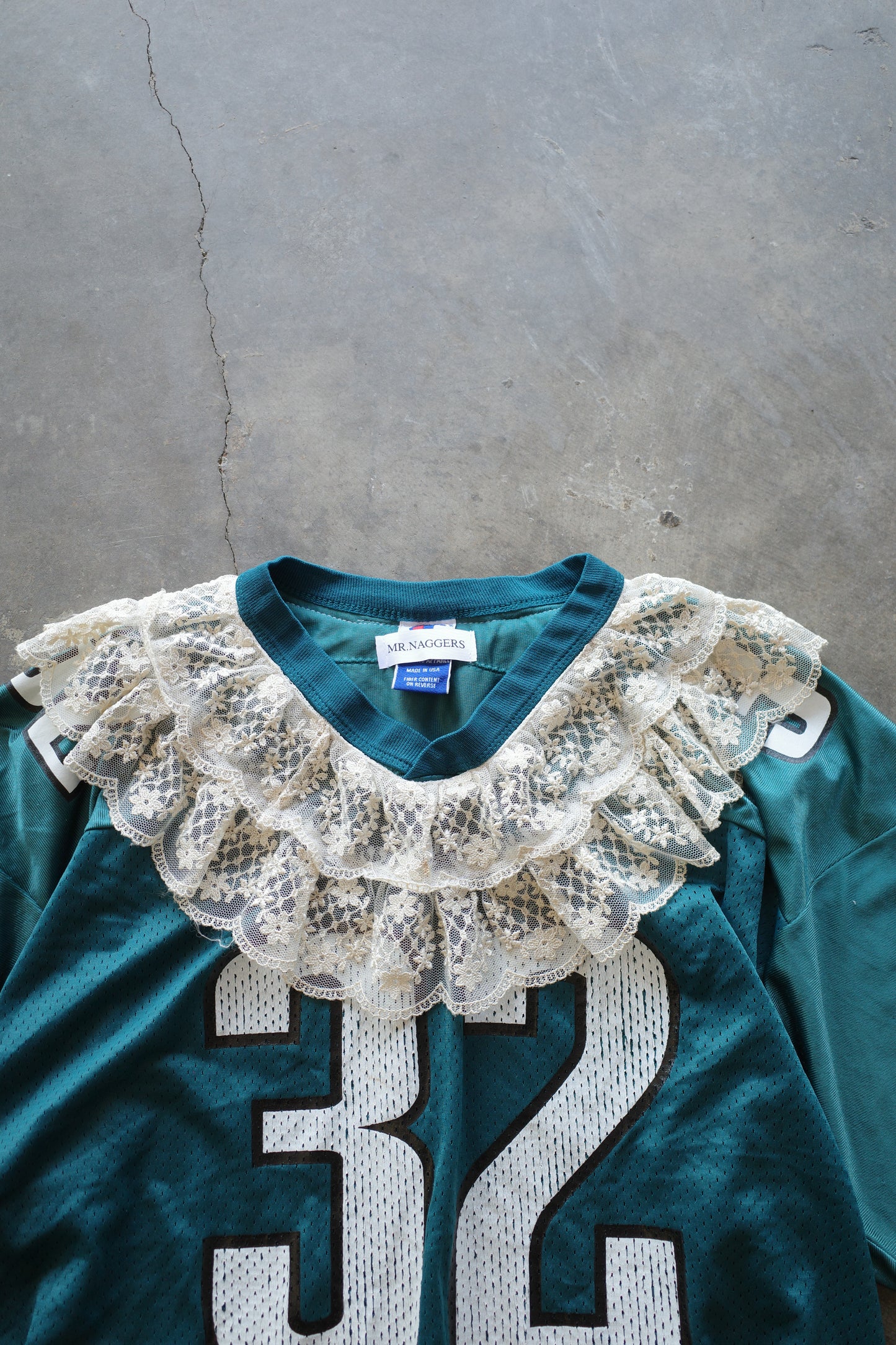 C&A top (*see actual)made with NFL gaming jerseys