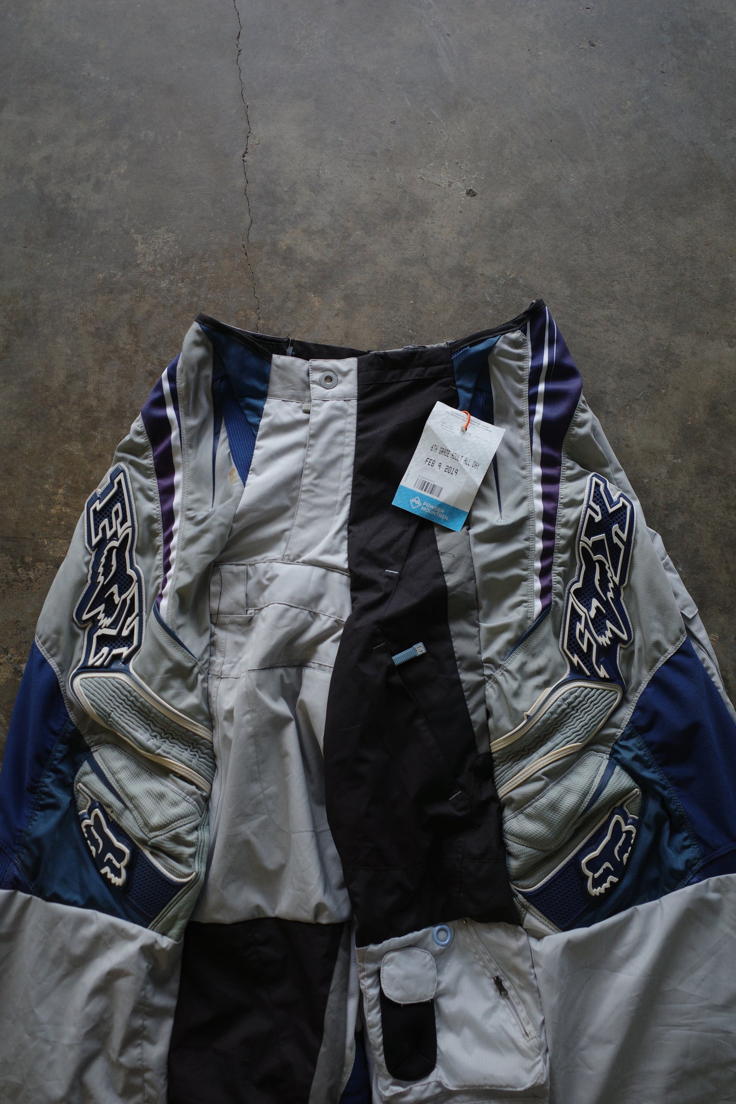 Wide Legged nag nag Pants(L)/made with vintage FOX racing pants