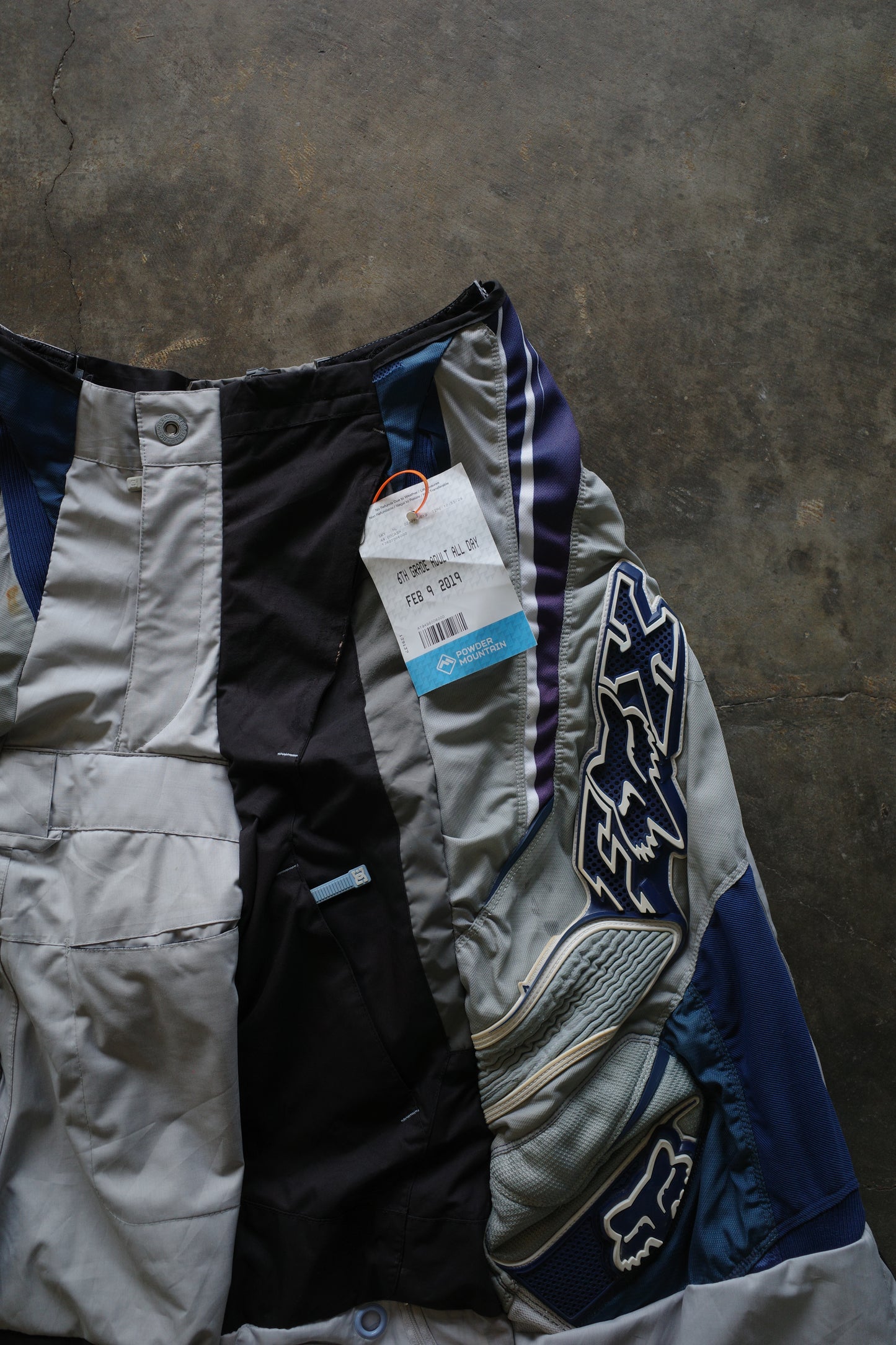 Wide Legged nag nag Pants(L)/made with vintage FOX racing pants