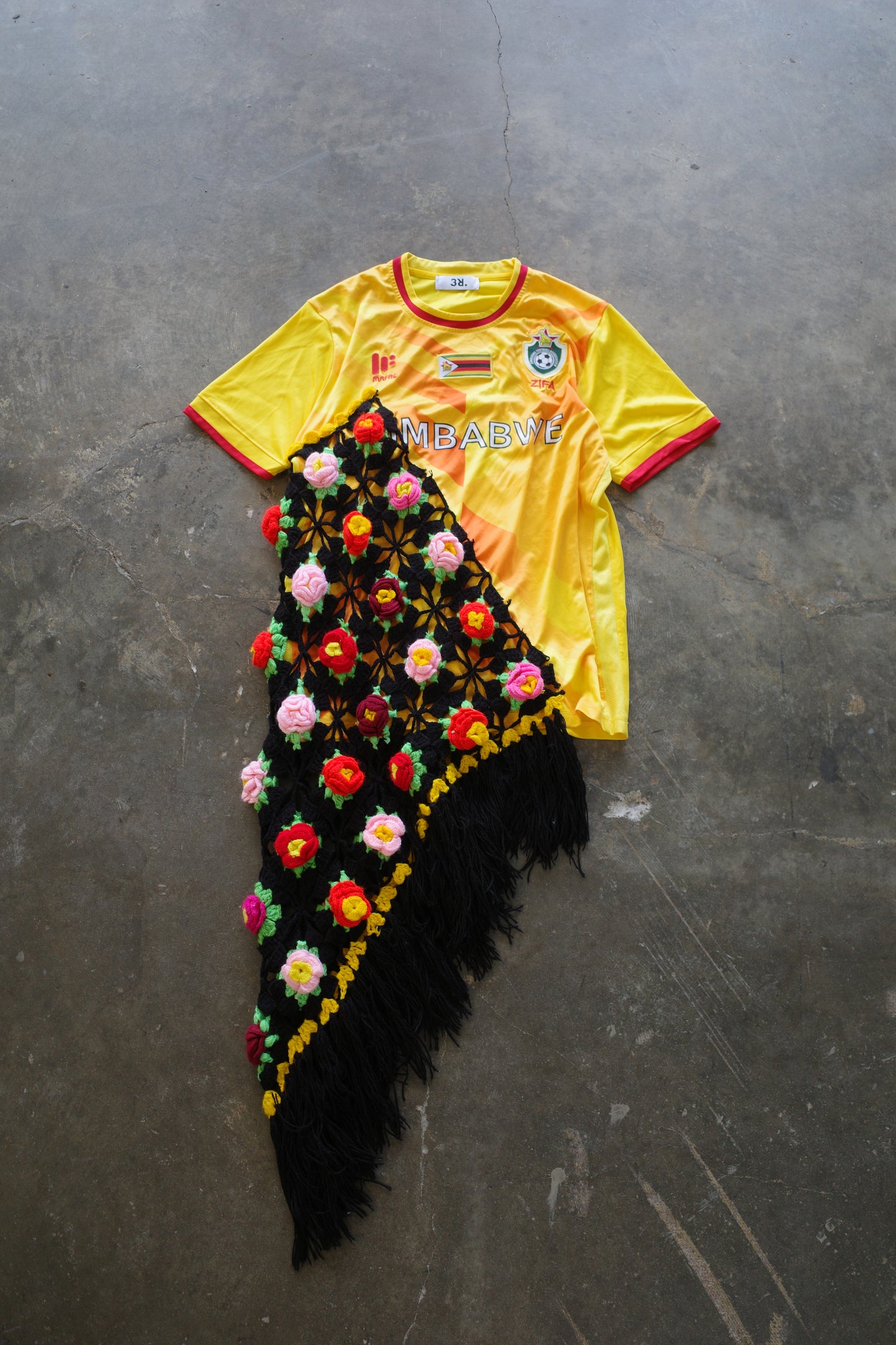 C&A top (*see actual)made with vintage soccer shirt