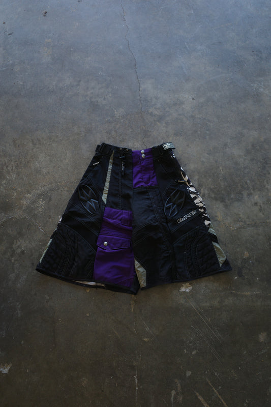 Motorcycle style Baggy Shorts (28-30)/made from vintage EMPIRE GRIND motorcycle racing pants