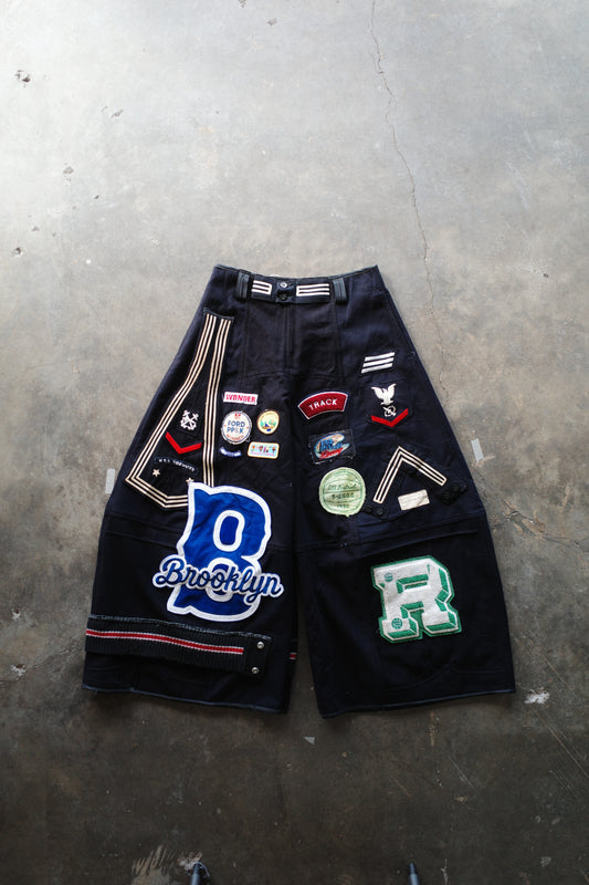 Wide Legged Patched Pants(W32-L) / PWL7