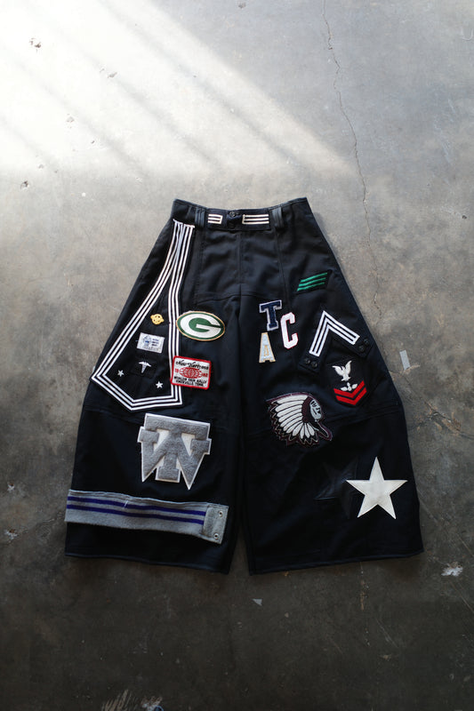 Wide Legged Patched Pants(W32-L) / PWL8