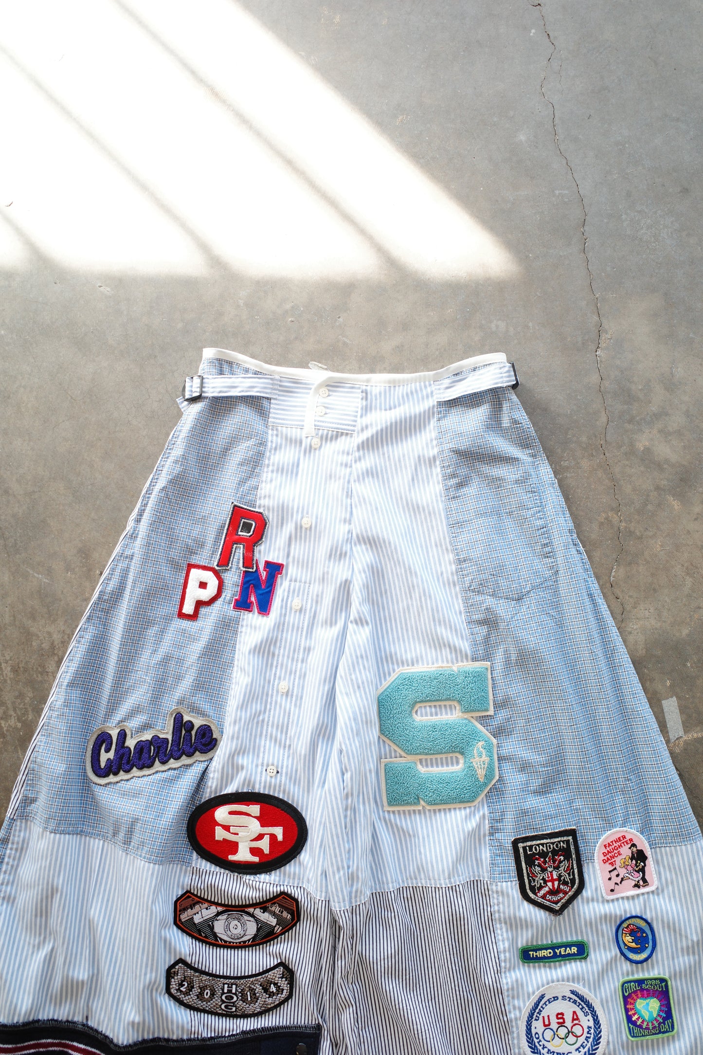 Wide Legged Patched Pants(W32-L) / SWL3