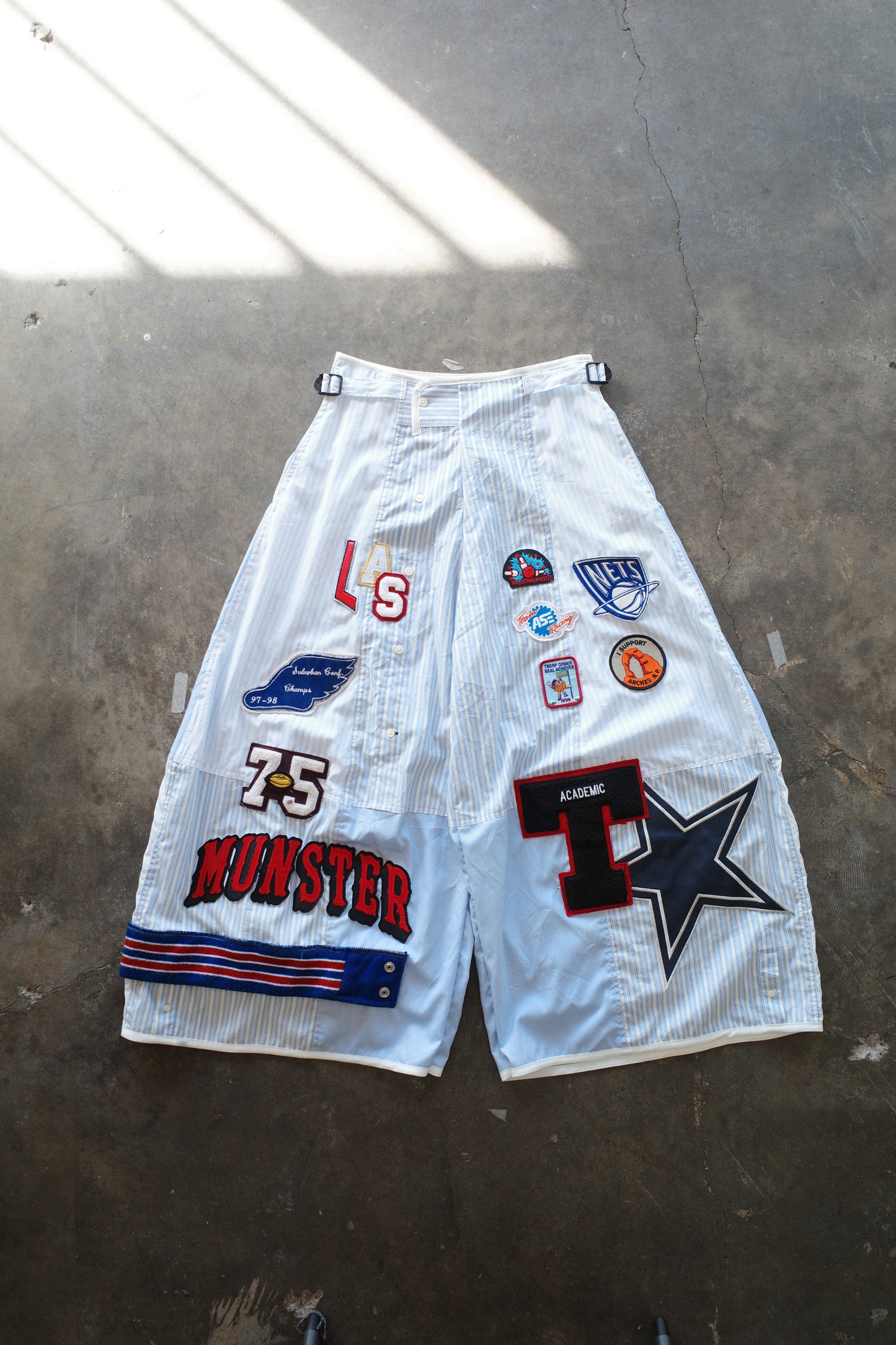 Wide Legged Patched Pants(W32-L) / SWL4