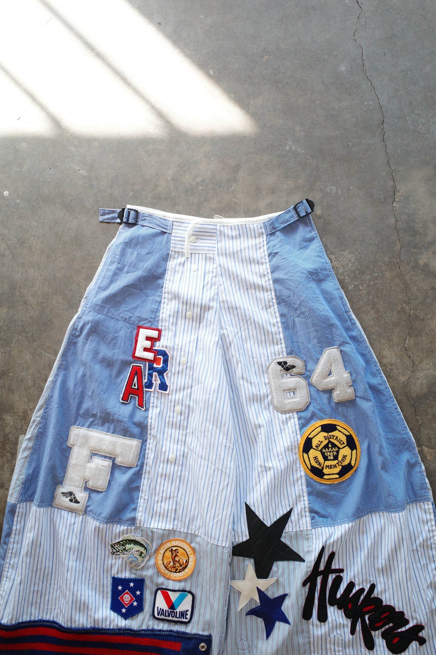 Wide Legged Patched Pants(W32-L) / SWL6