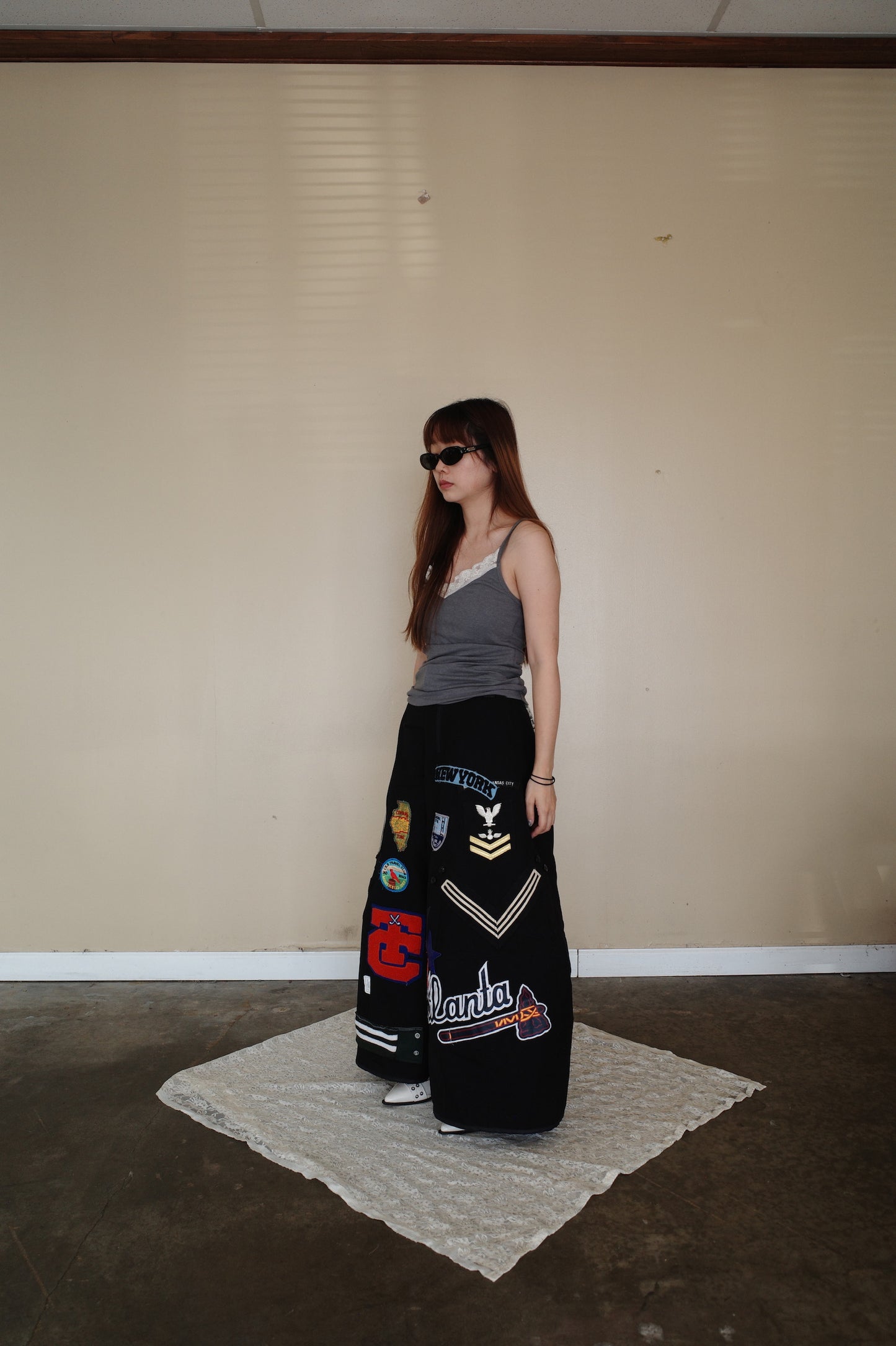 Wide Legged Patched Pants(W32-L) / PWL9