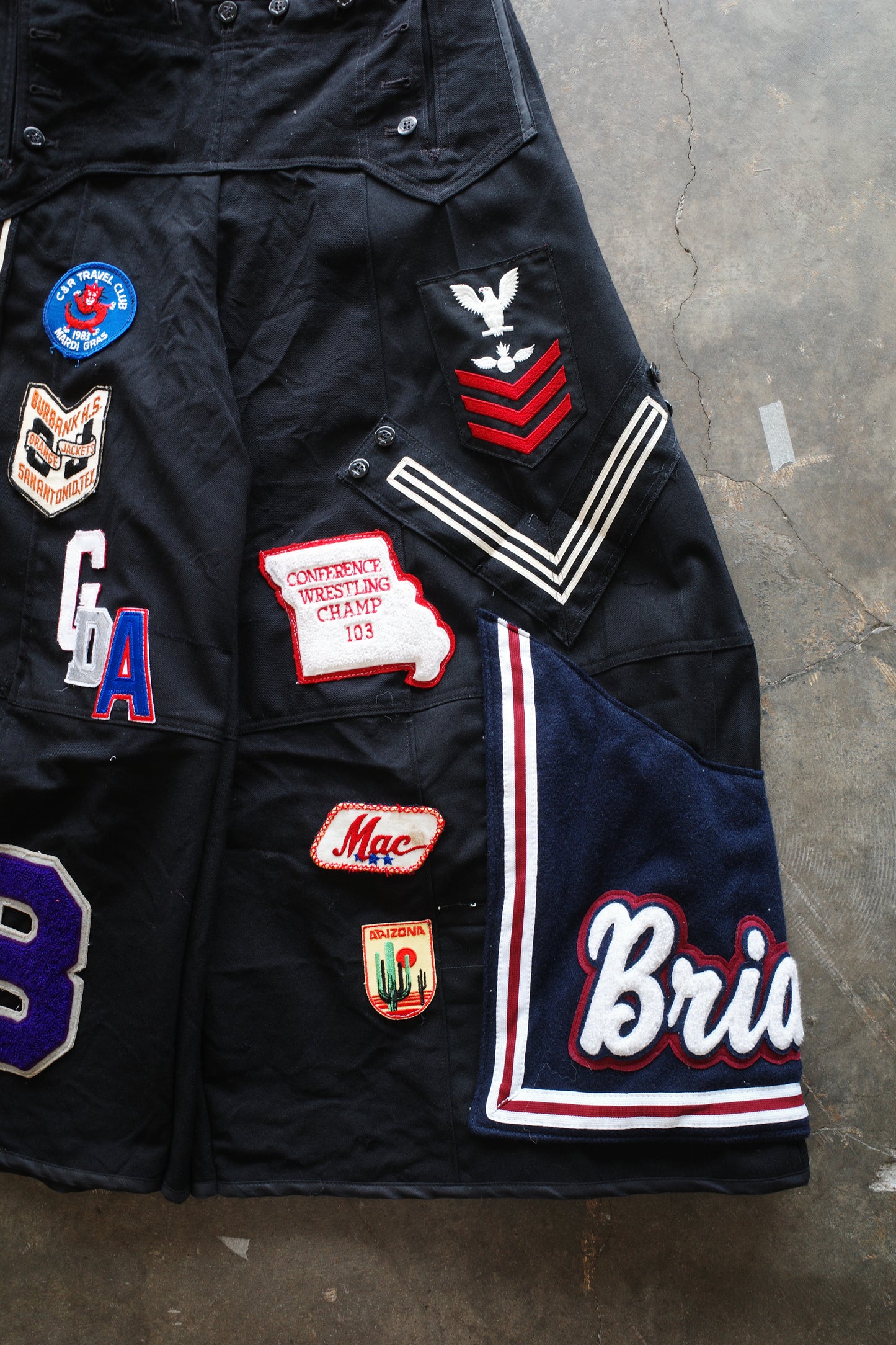 Wide Legged Patched Pants(W32-L) / PWL10