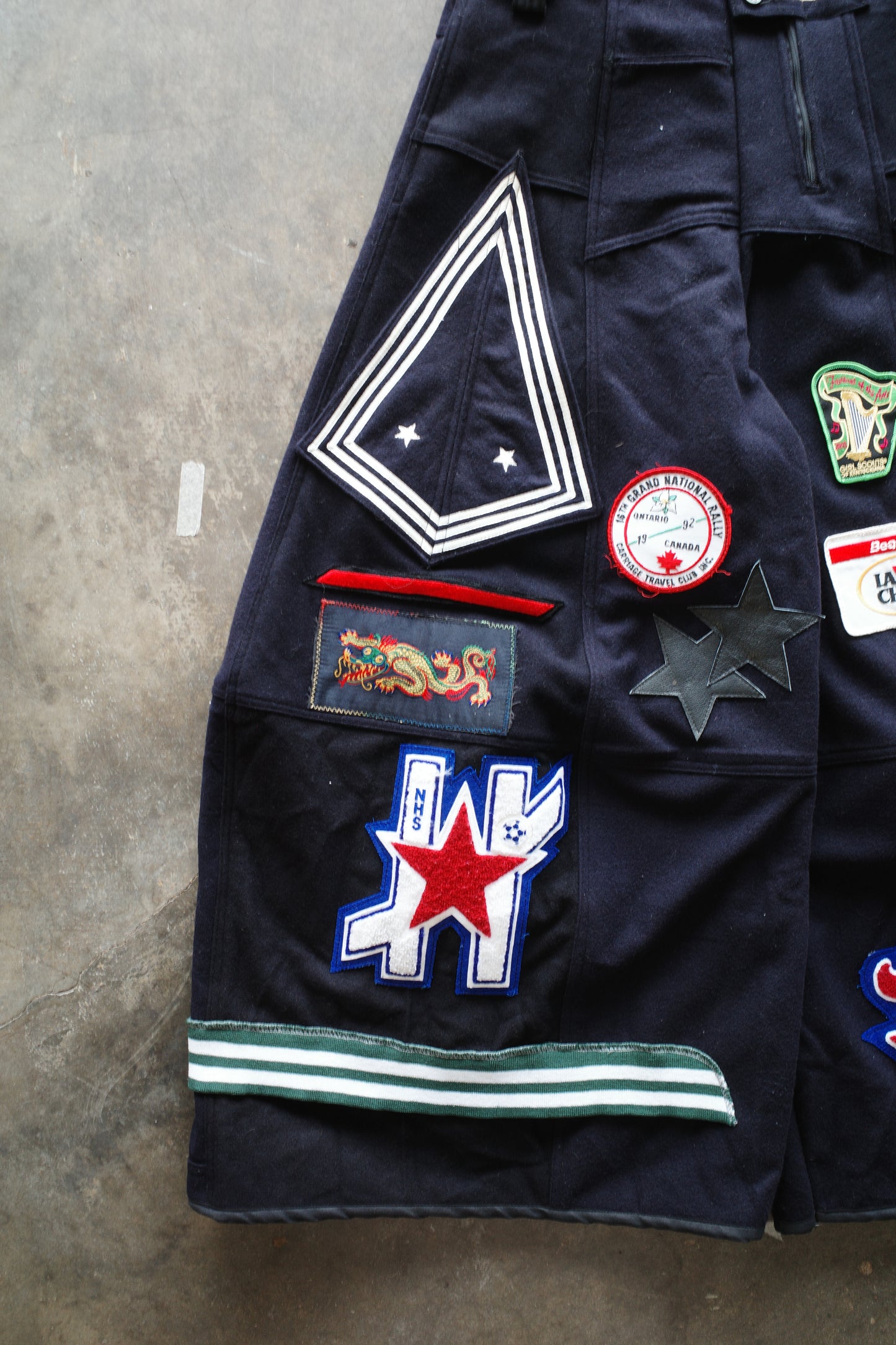 Wide Legged Patched Pants(W32-L) / PWL11