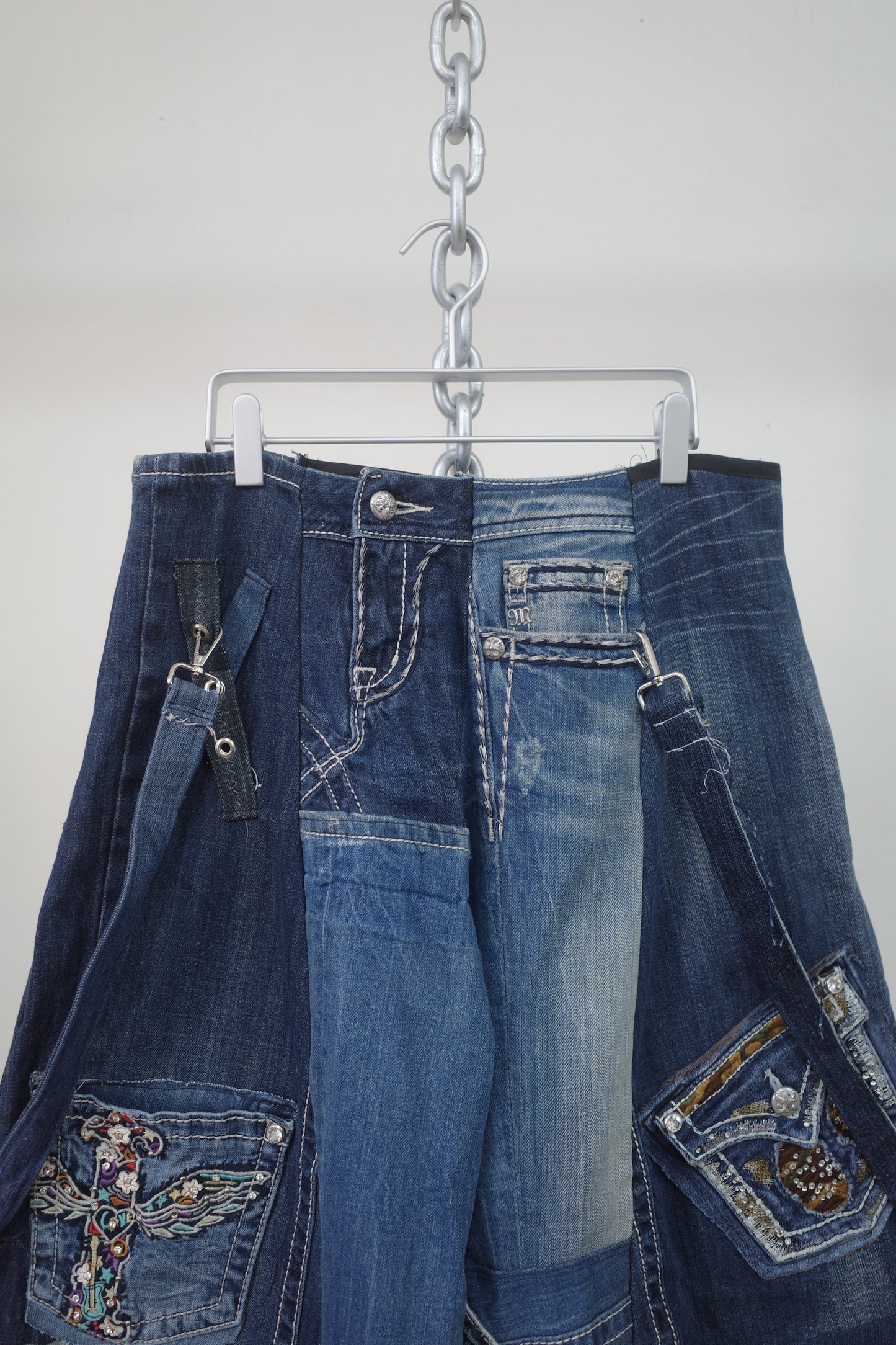 Wide Legged Patched Pants(W32-L) / DWL3