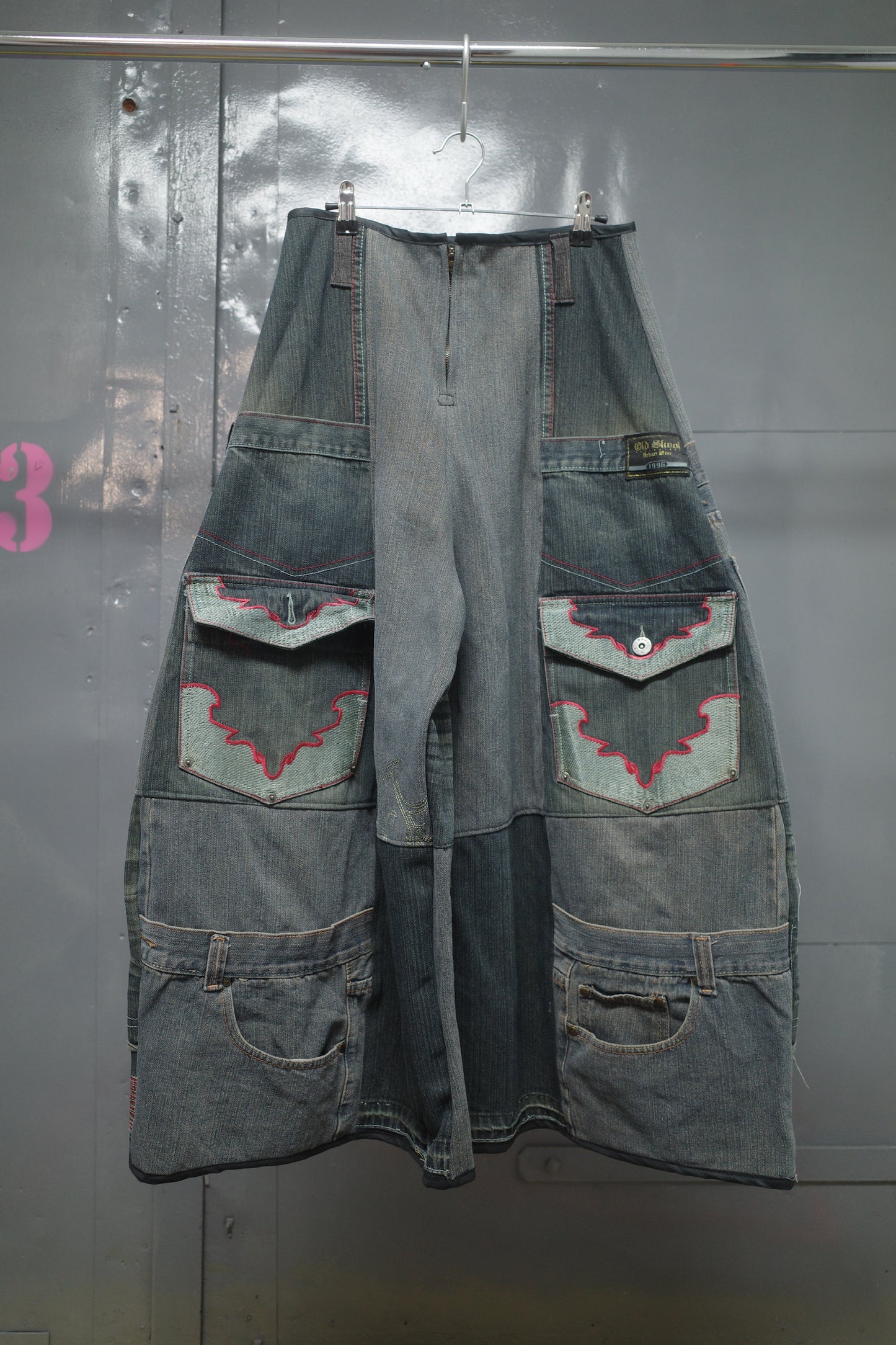 Wide Legged Patched Pants(W32-L) / DWL7