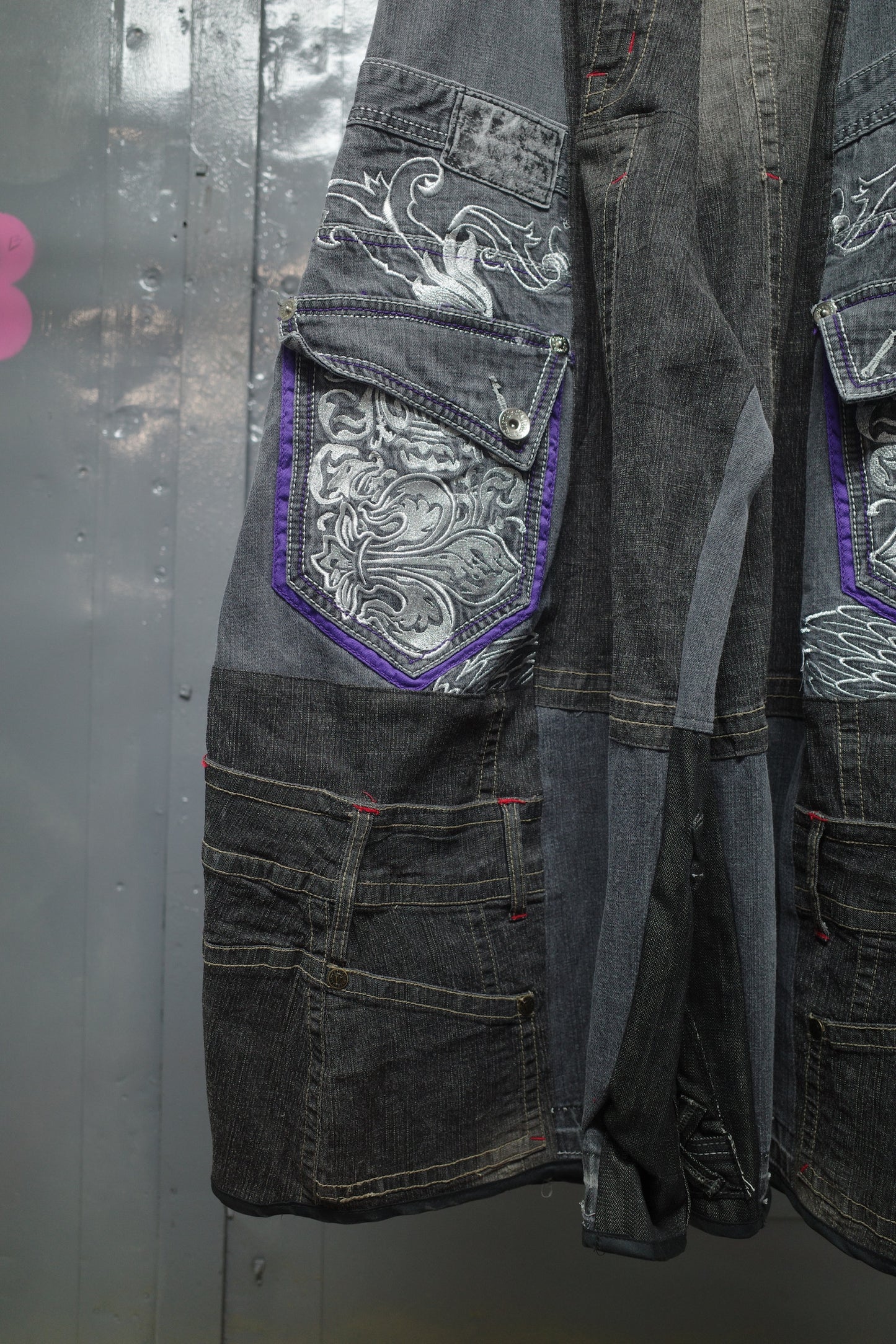 Wide Legged Patched Pants(W32-L) / DWL6
