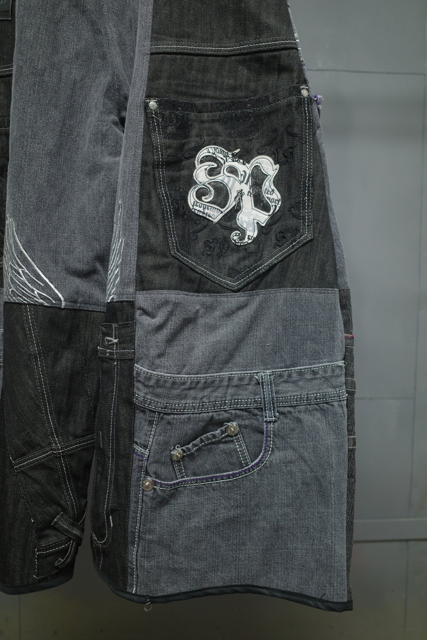 Wide Legged Patched Pants(W32-L) / DWL6