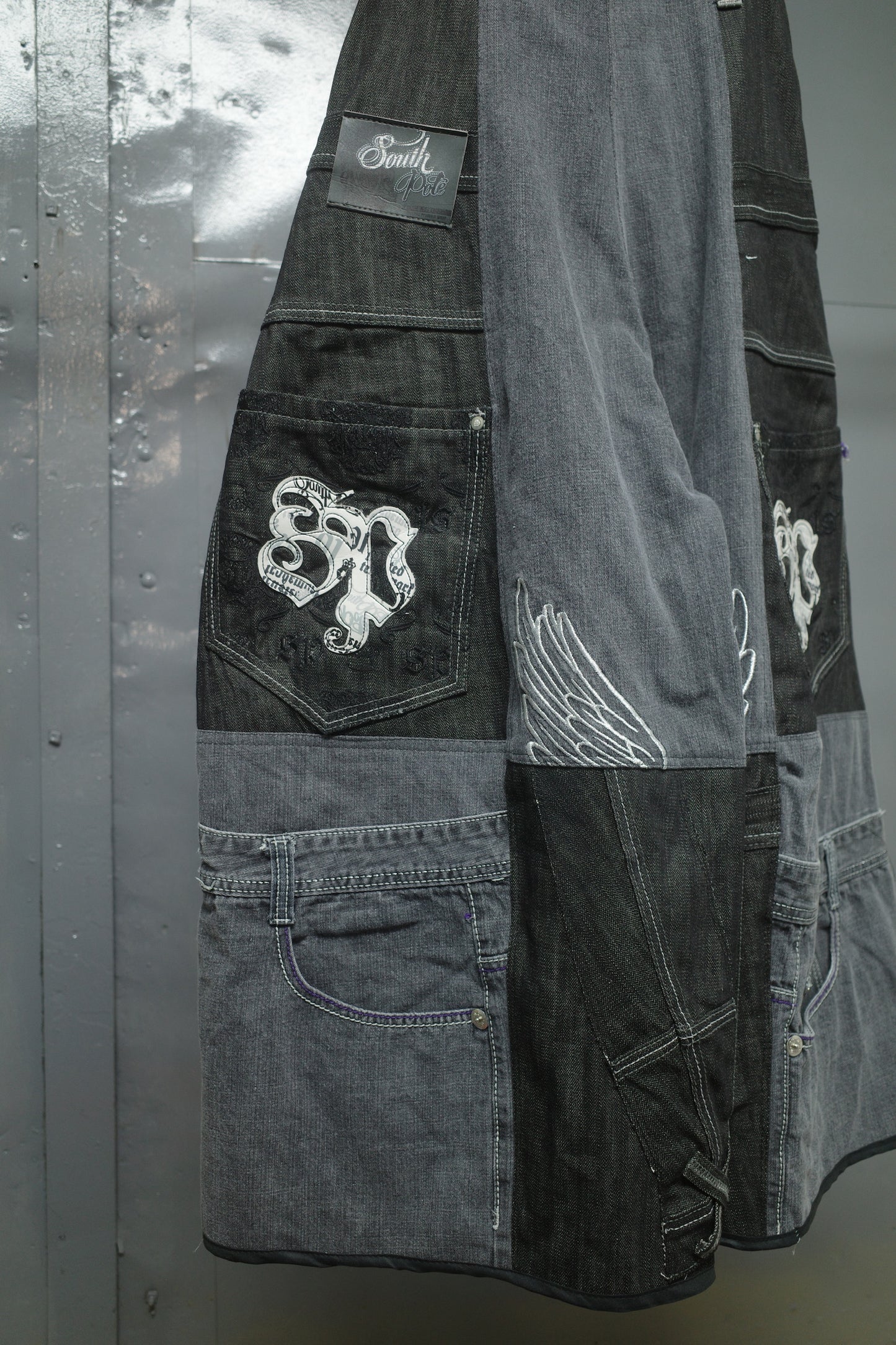 Wide Legged Patched Pants(W32-L) / DWL6