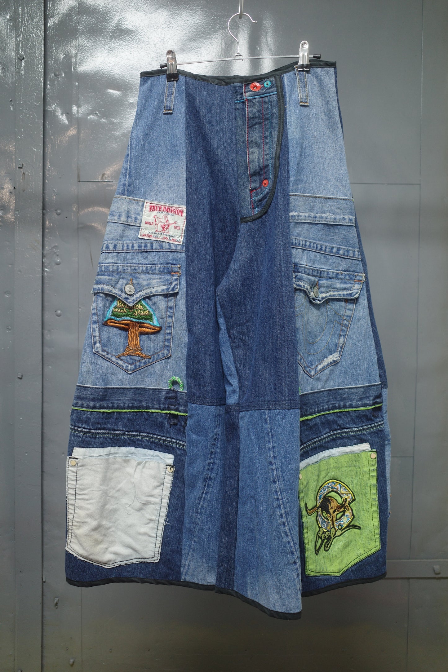 Wide Legged Patched Pants(W32-L) / DWL5