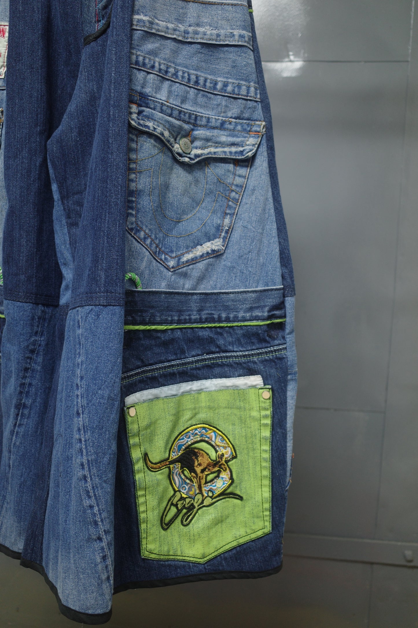 Wide Legged Patched Pants(W32-L) / DWL5