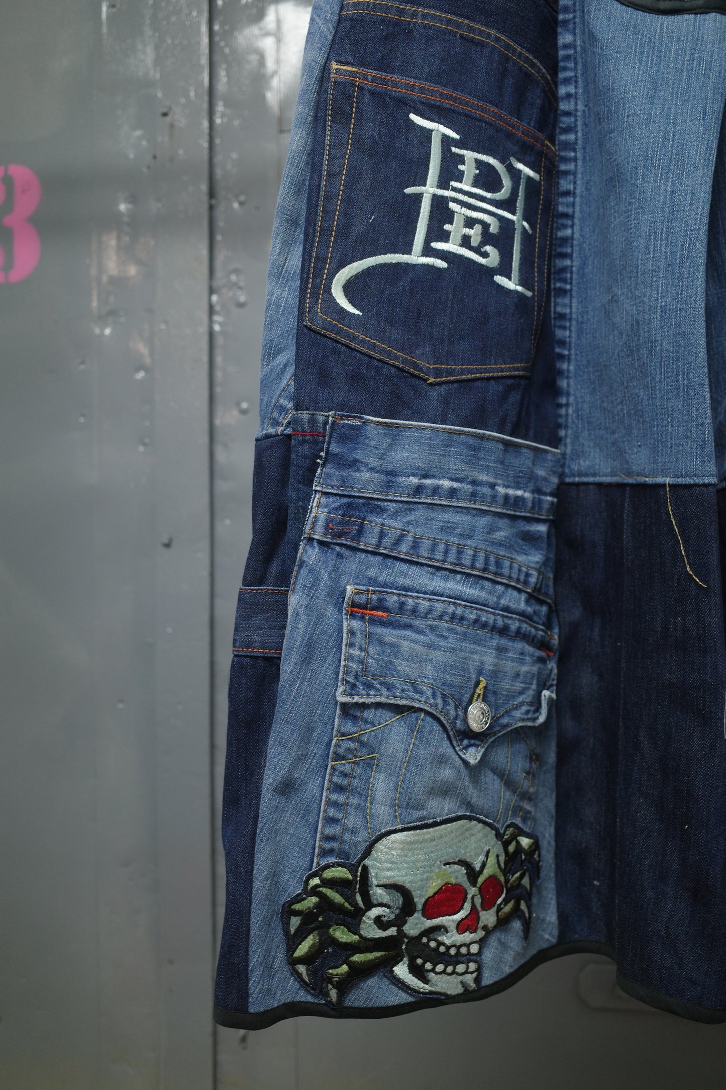 Wide Legged Patched Pants(W32-L) / DWL4