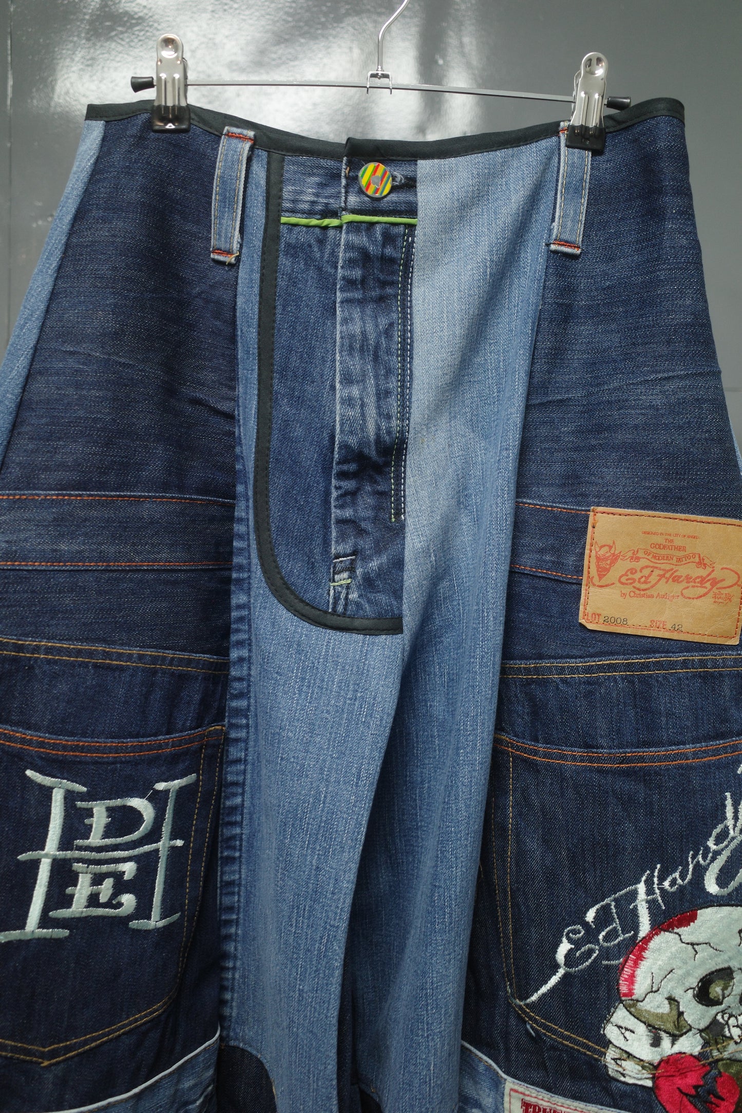 Wide Legged Patched Pants(W32-L) / DWL4