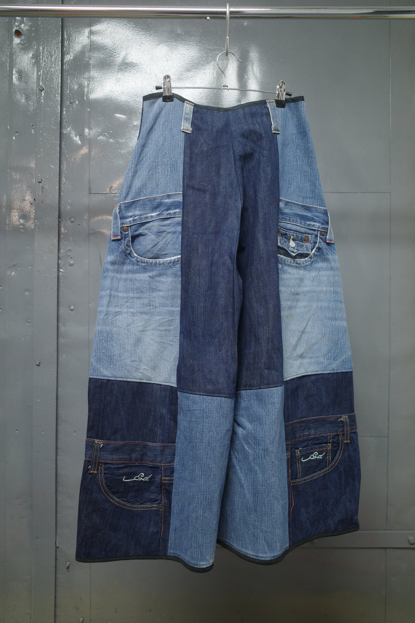 Wide Legged Patched Pants(W32-L) / DWL4