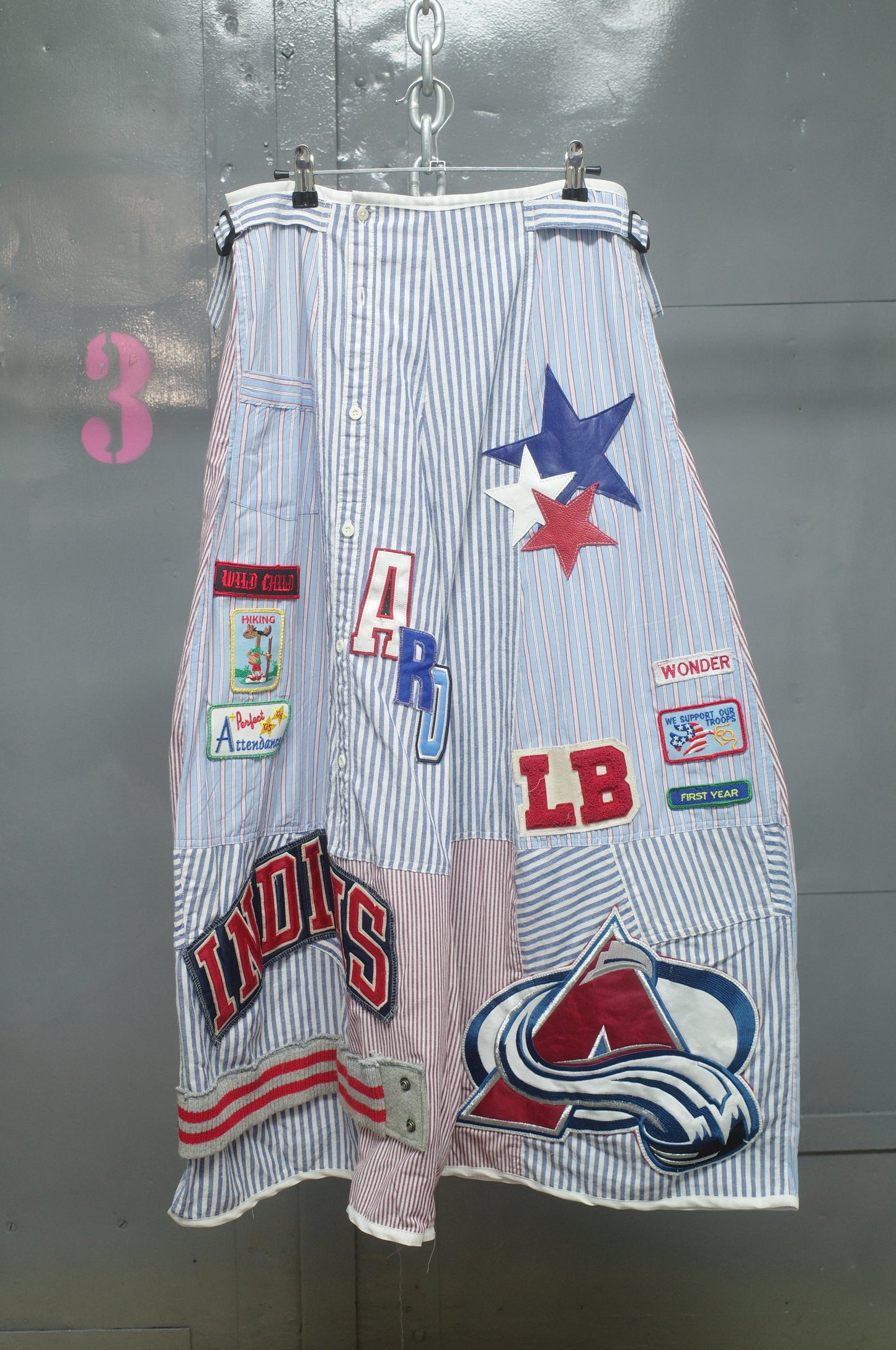 Wide Legged Patched Pants(W32-L) / SWL8