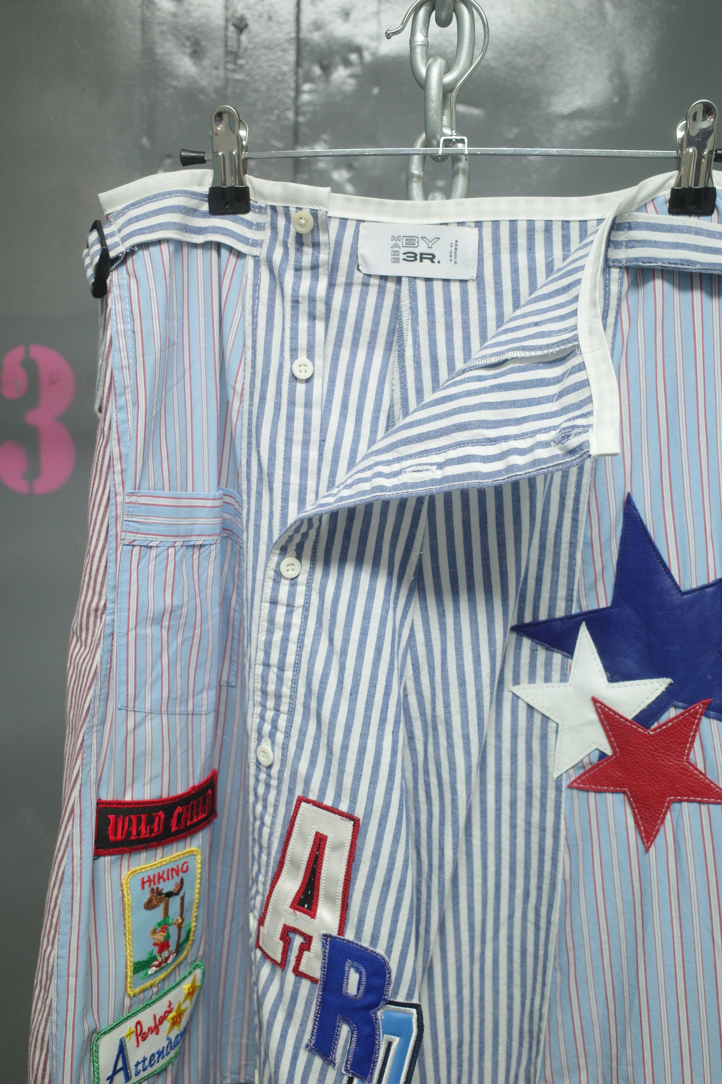 Wide Legged Patched Pants(W32-L) / SWL8