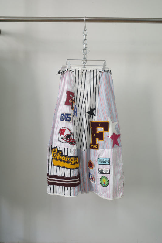 Wide Legged Patched Pants(W32-L) / SWL14